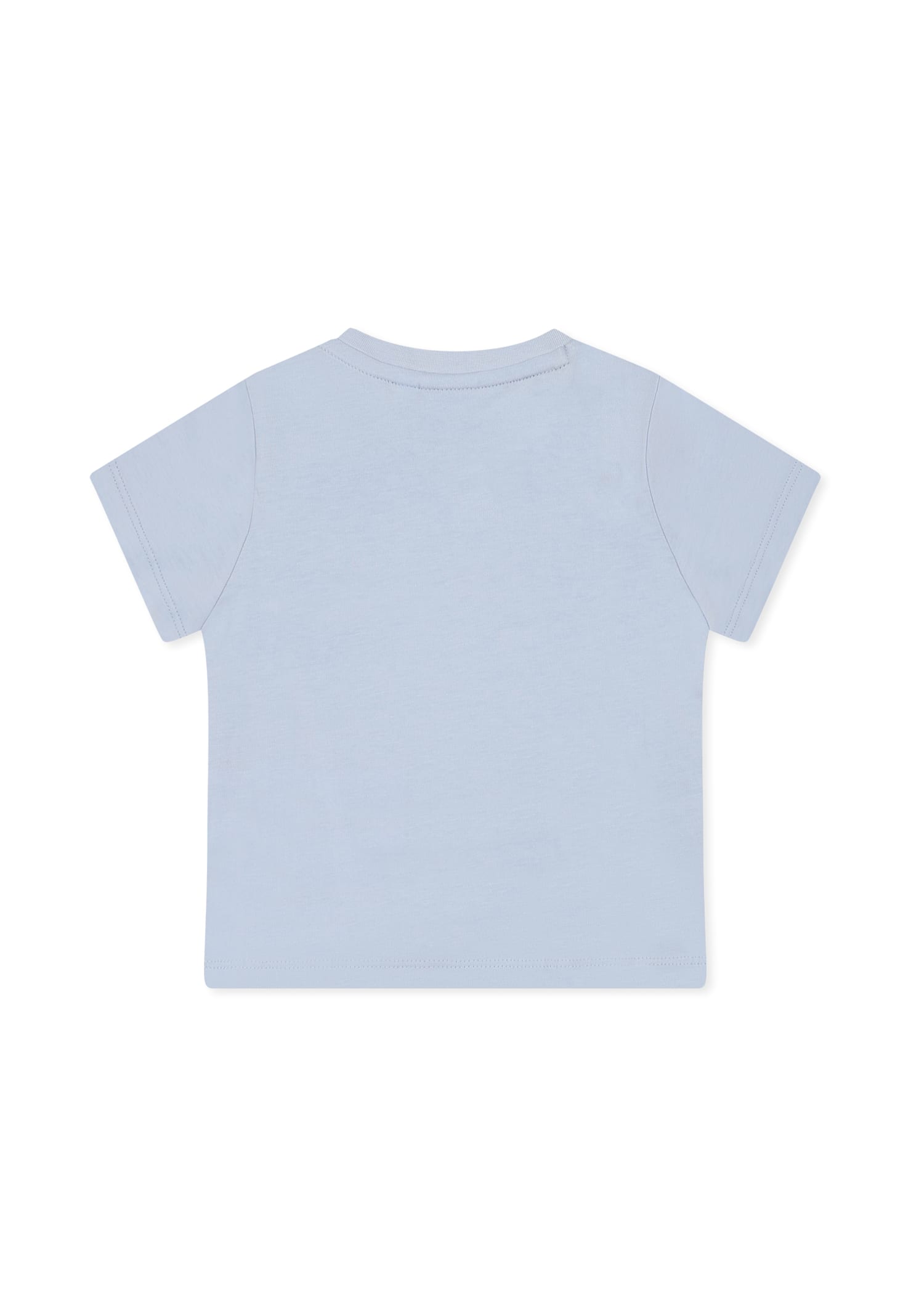 Hugo Boss Light Blue T-shirt For Baby Boy With Logo In Light Blue