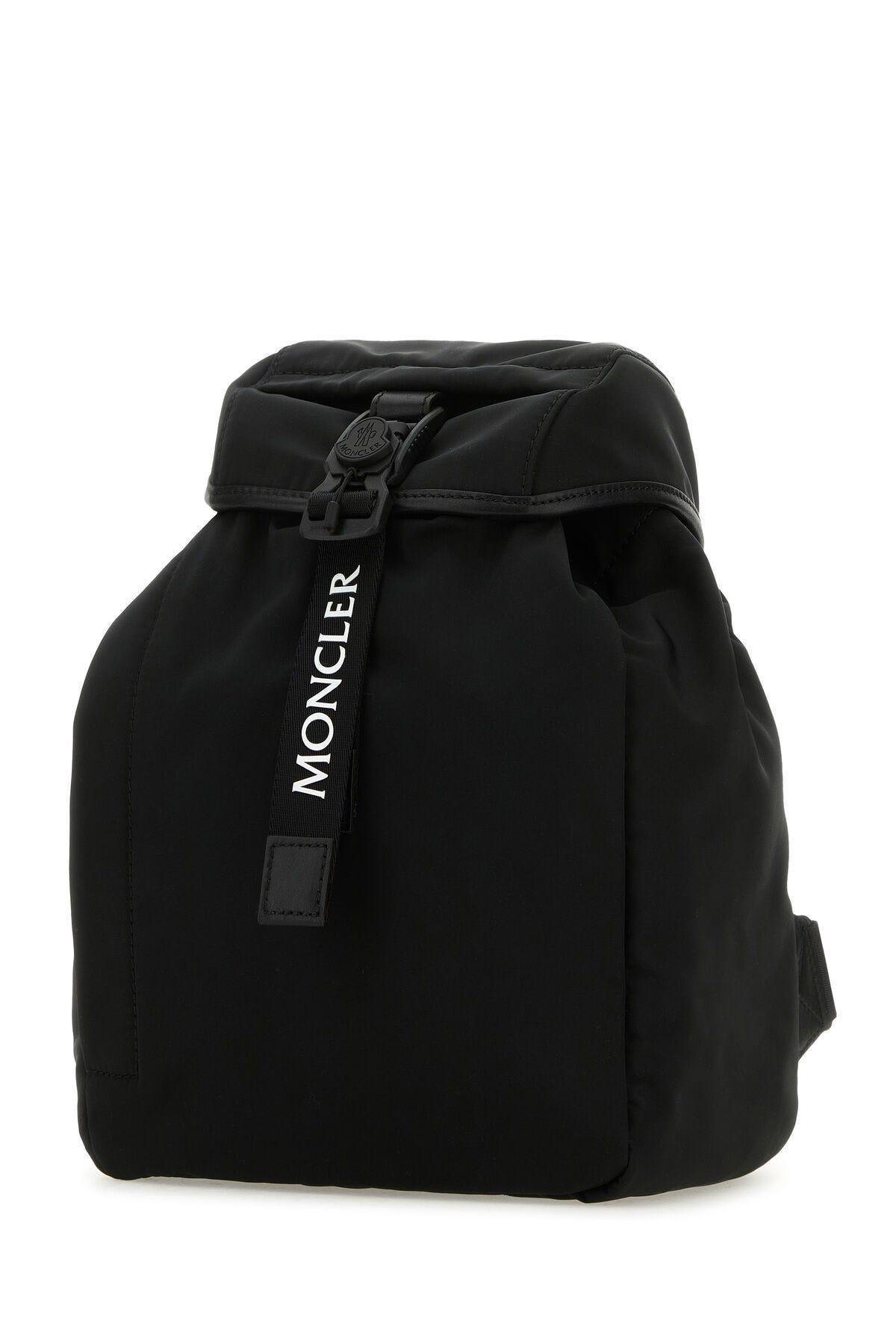 Shop Moncler Black Polyester Trick Backpack