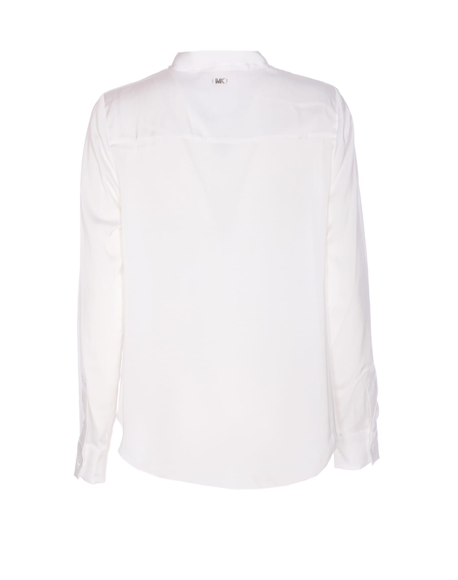 Michael Michael Kors Frontal Buttons Lace Shirt In Neutral