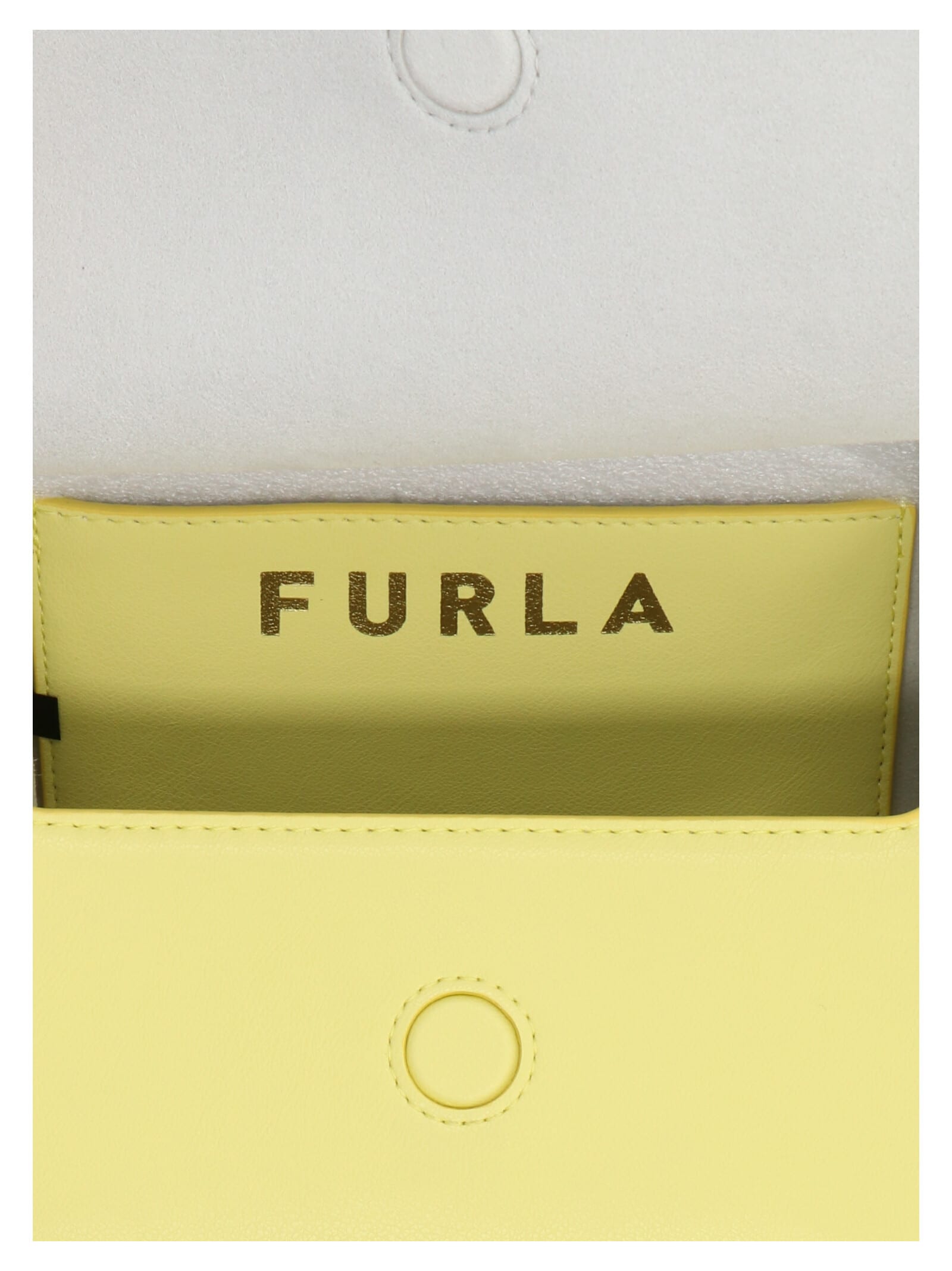 Shop Furla Futura Handbag In Yellow