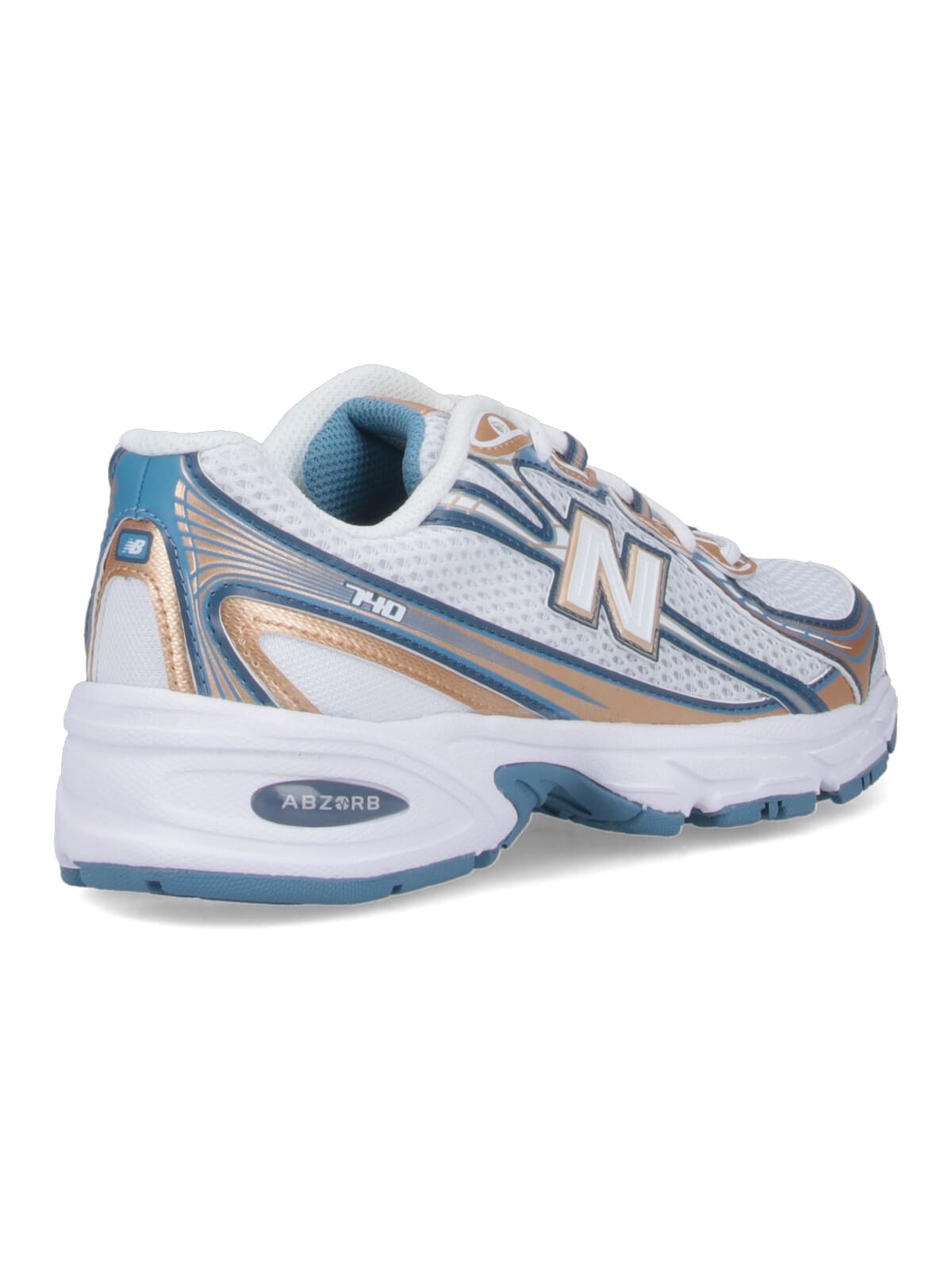 New Balance 740 Mesh-panel Metallic-detail Sneakers