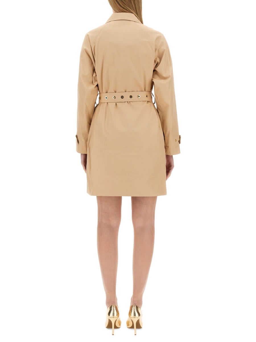 Shop Michael Kors Cotton Trench Coat In Beige