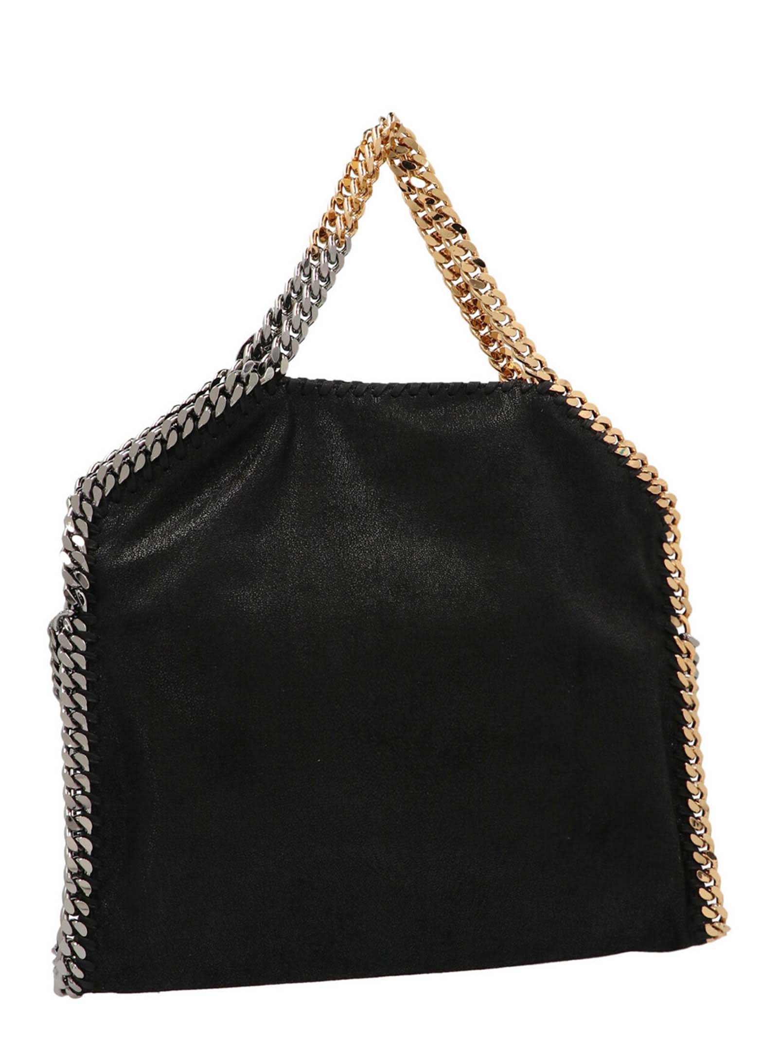 Stella Mccartney Falabella Fold Over Tote Bag In Black