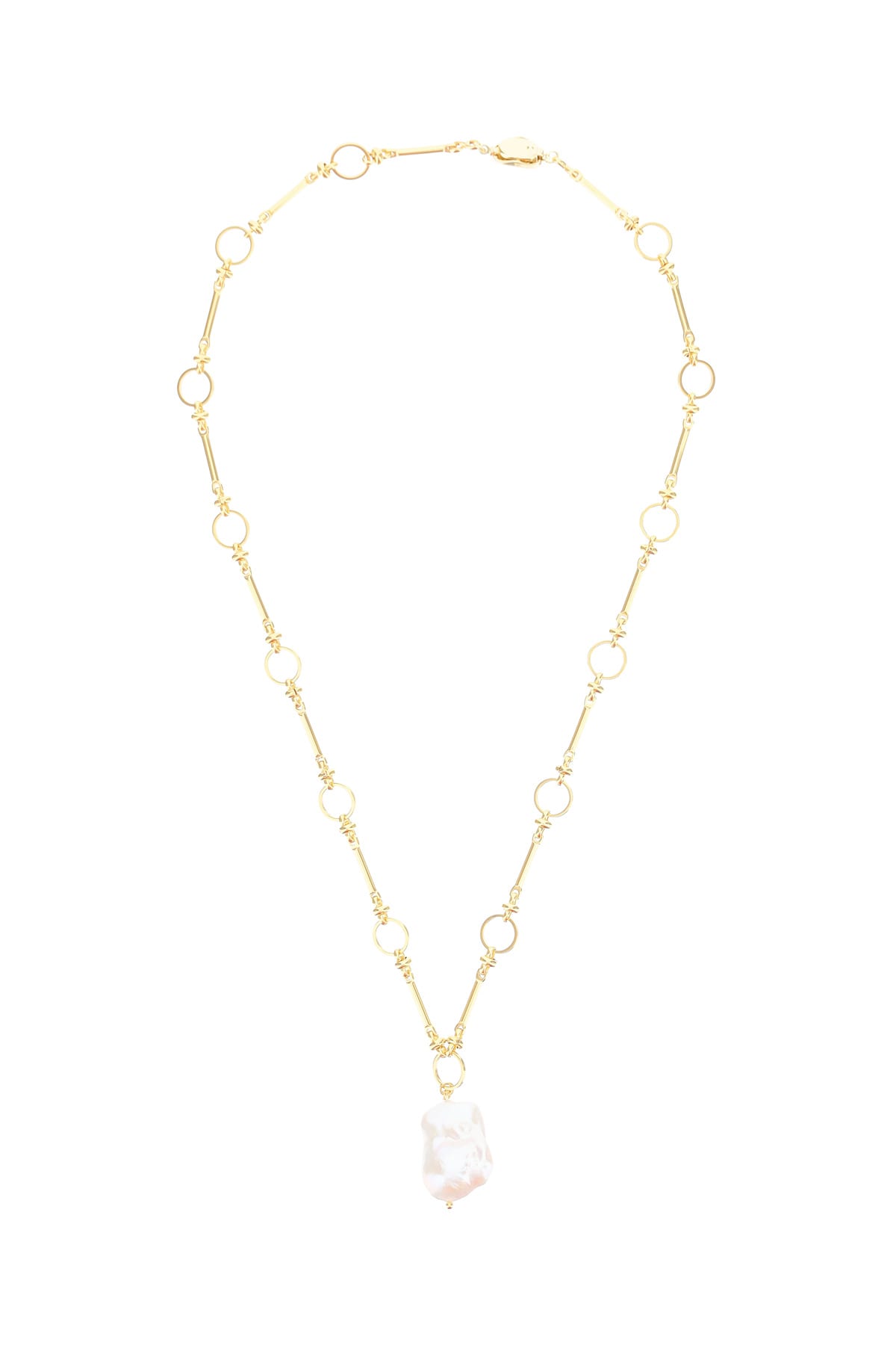 Timeless Pearly Chain Necklace With Pearl