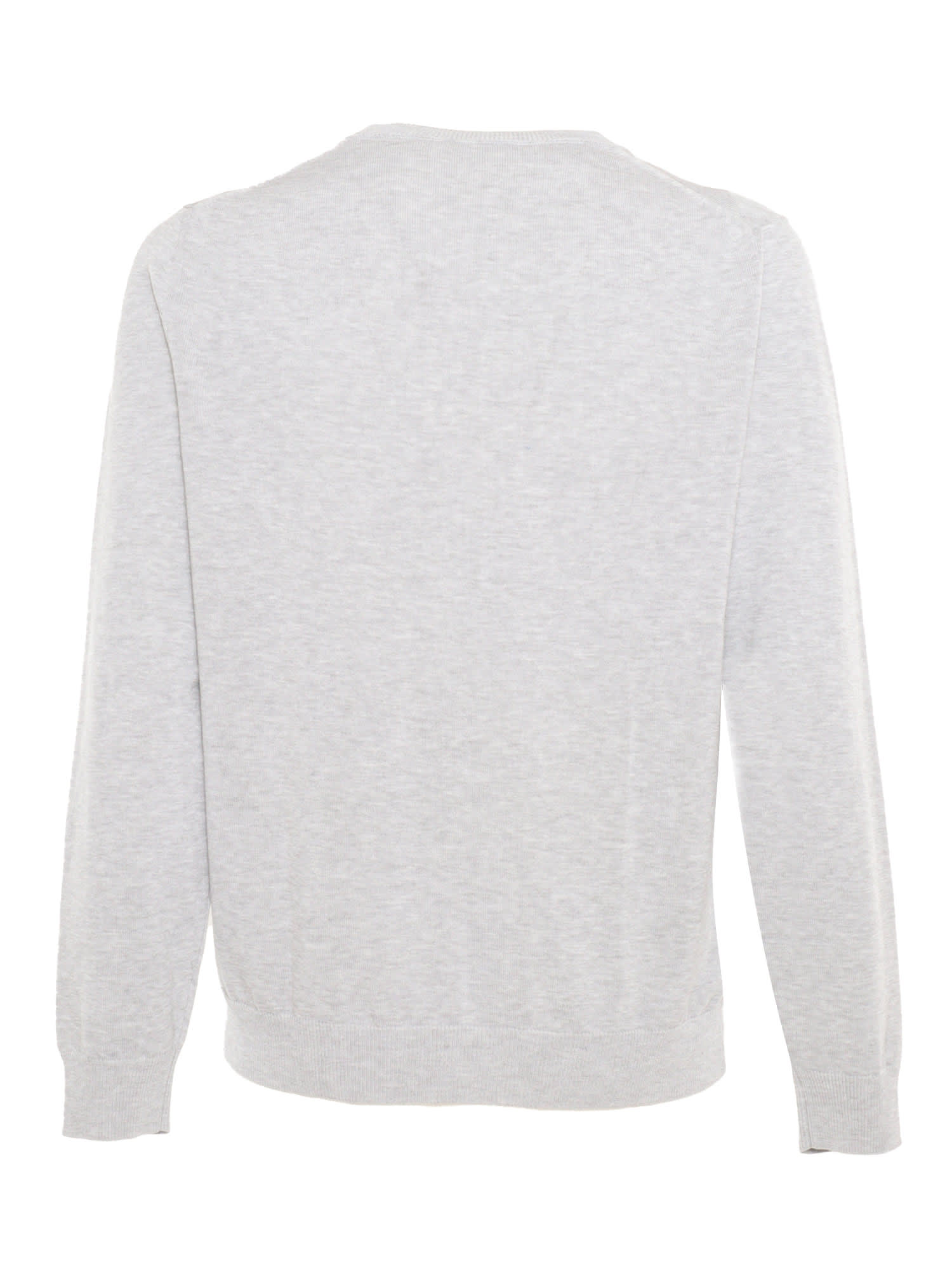 Shop Peserico Knitted Sweater In Grey