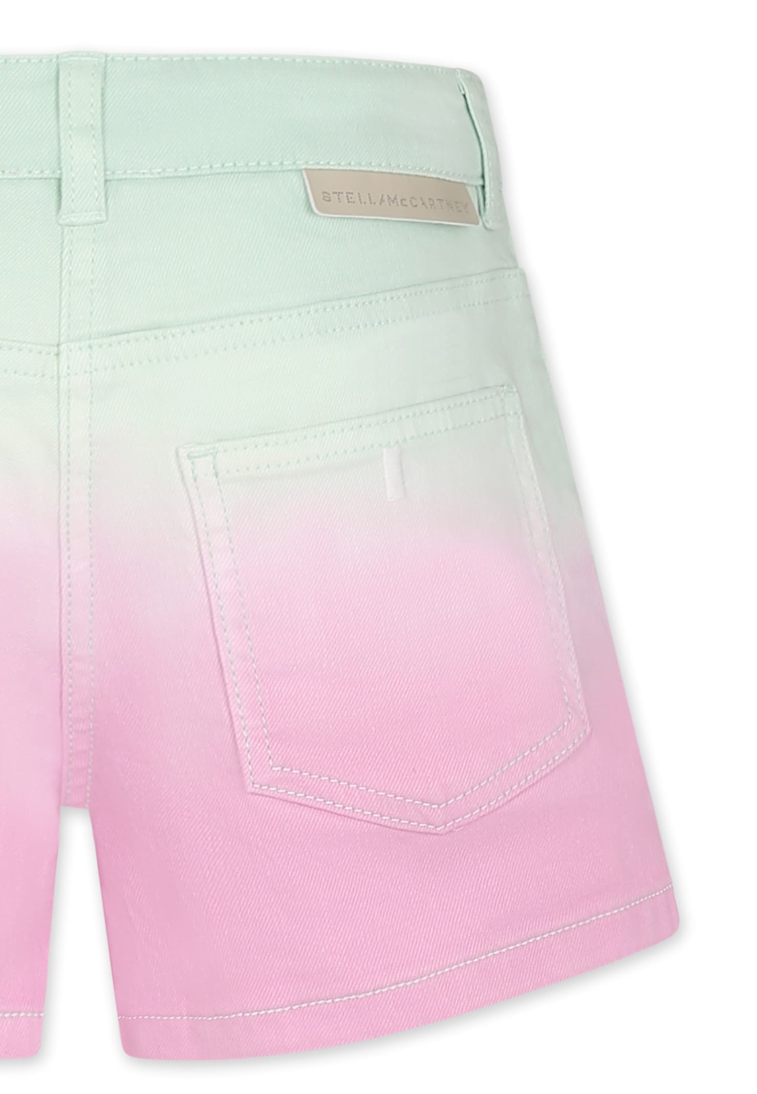 Stella Mccartney Multicolor Shorts For Girl With Logo In Multicolor