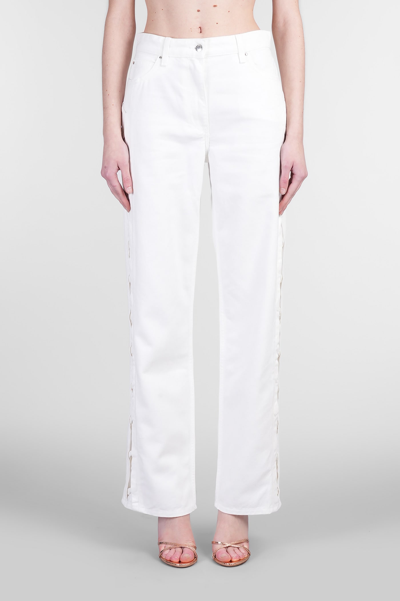 Maryus Jeans In White Cotton