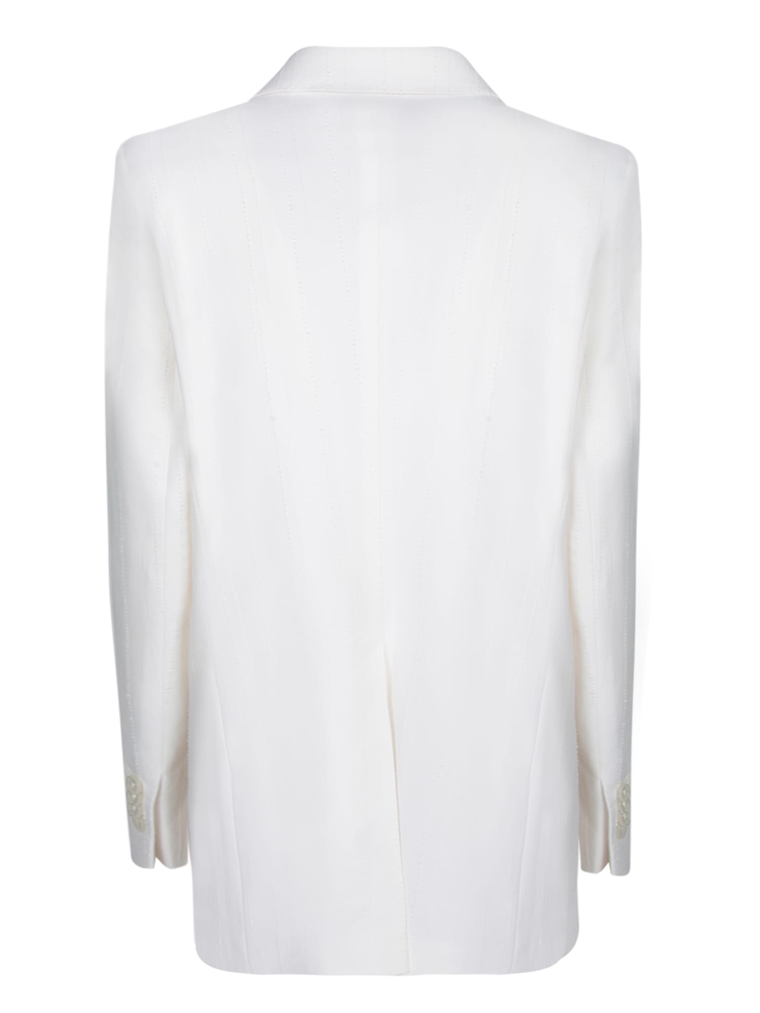 Tagliatore Jasmine Linen Jacket In White In White
