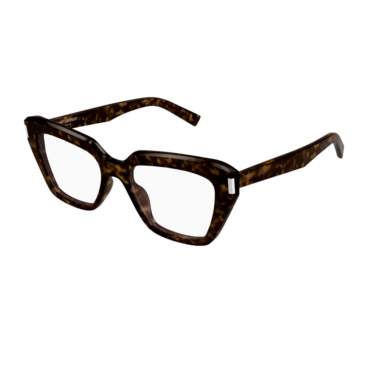 Saint Laurent Sl 829 Linea Corner Angle 002 Havana Glasses In Brown