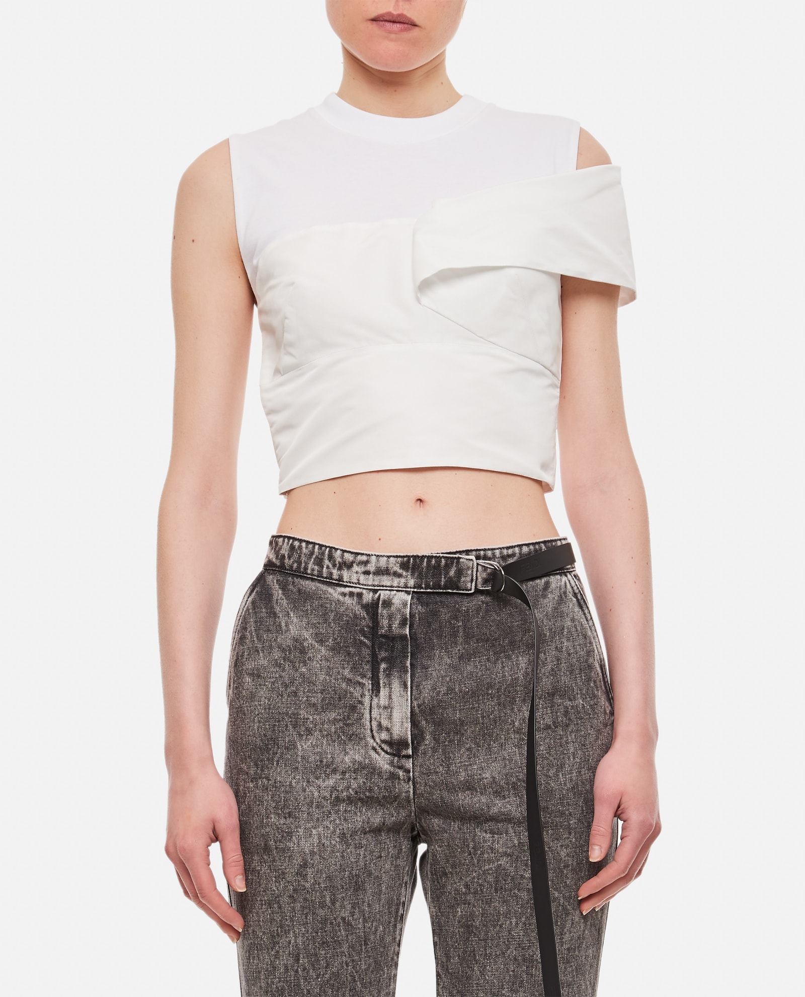 ALEXANDER MCQUEEN COTTON JERSEY TOP