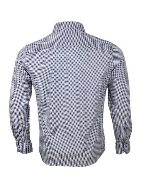 Sonrisa Camisa - Blanco In Bianco - Blu