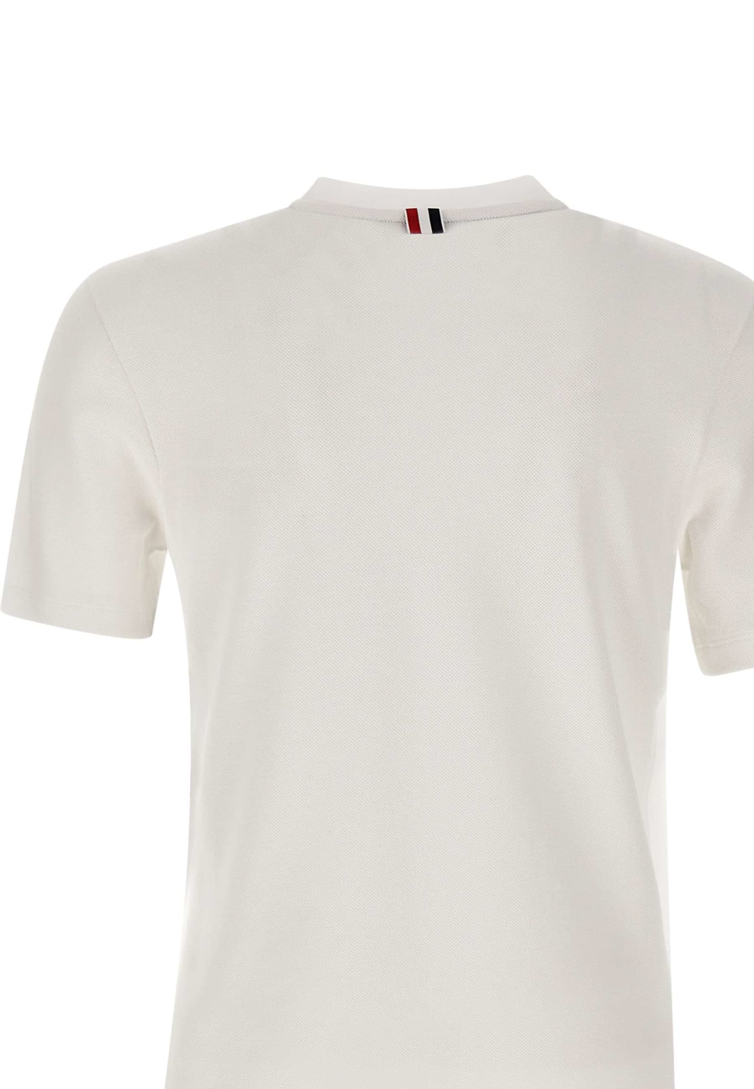 Thom Browne Short Sleeve Tee Cotton T-shirt In Neutral