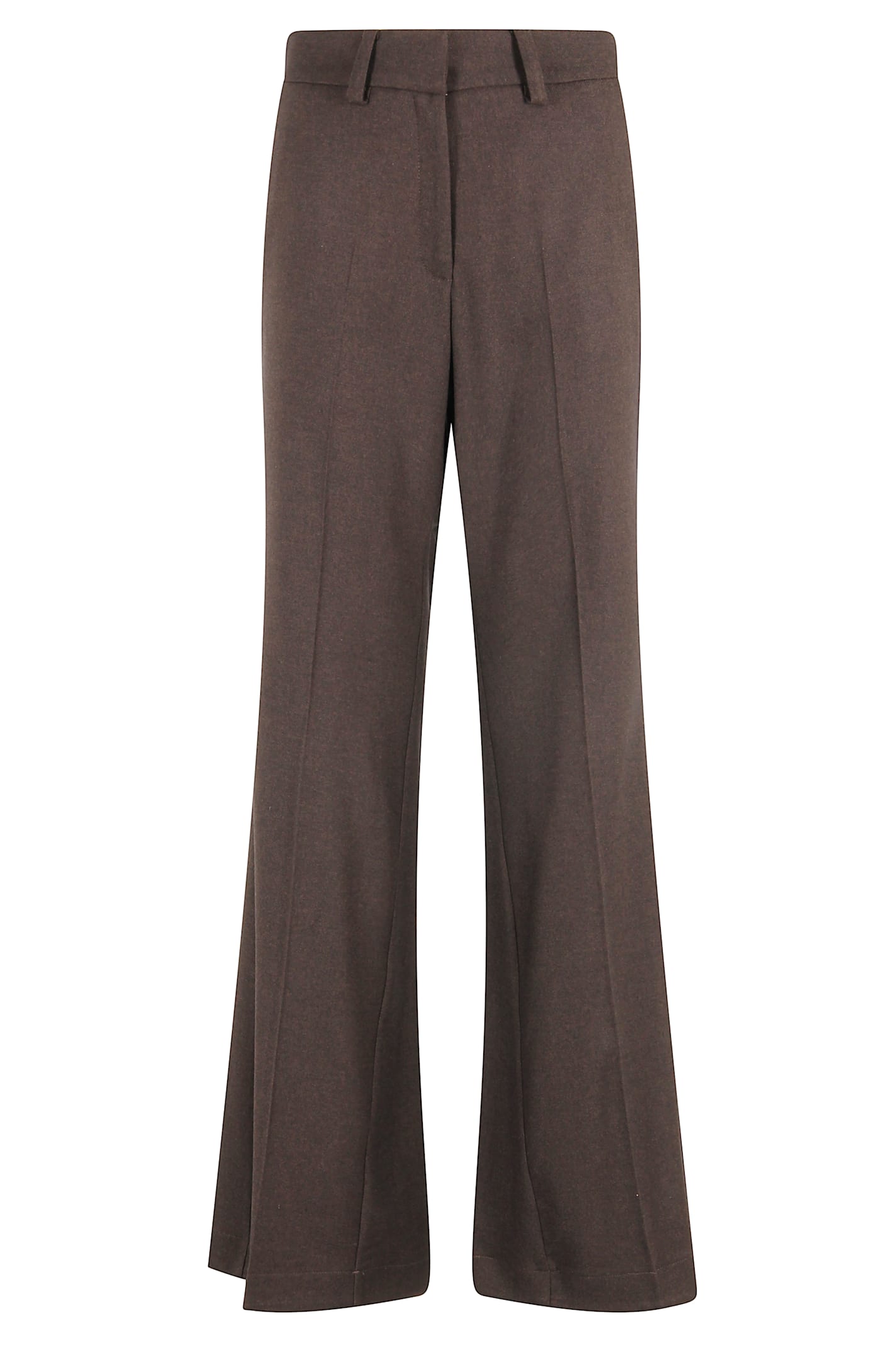 Alysi Pantalone Flanella In Brown
