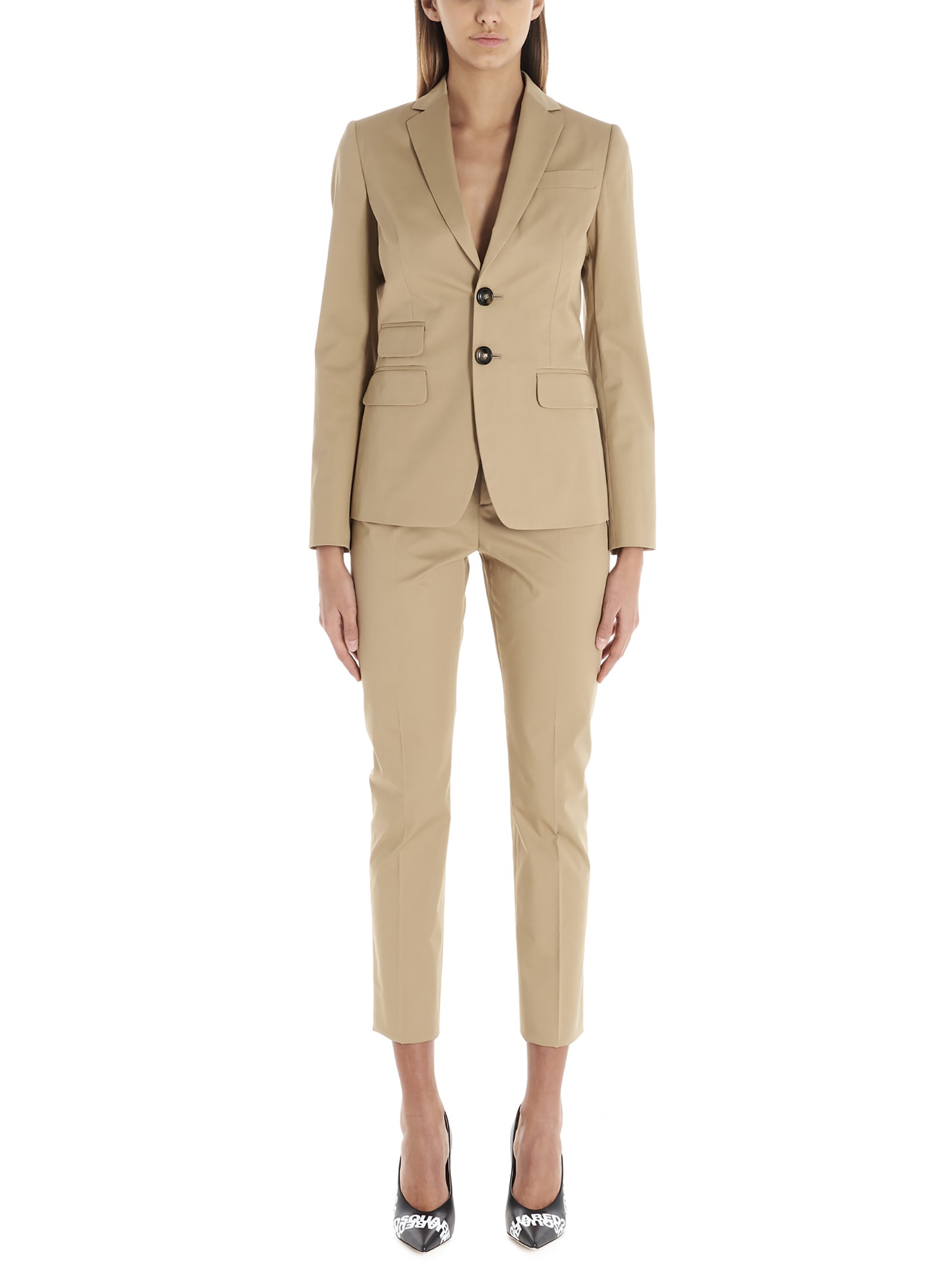 Dsquared2 London Suits In Beige