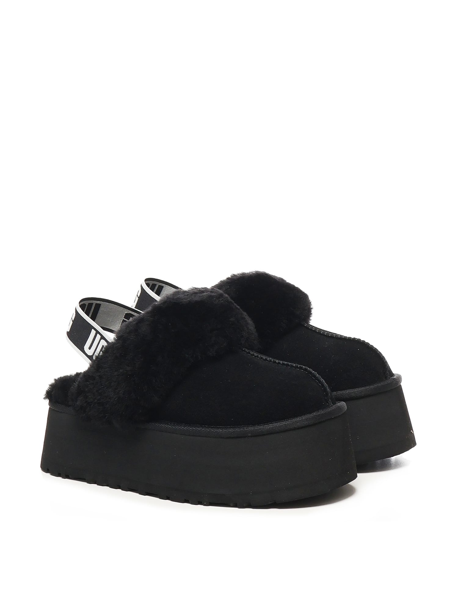 Ugg W Funkette Suede Slip-on Shoe In Black