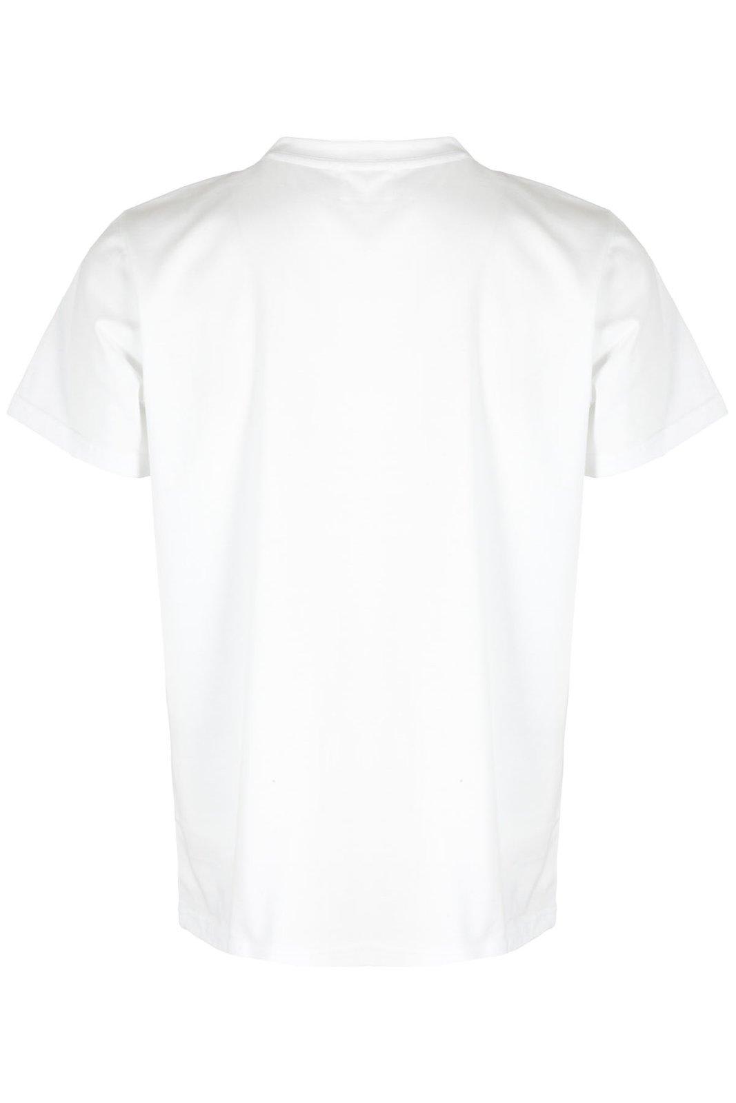 Shop Isabel Marant Crewneck Logo Printed T-shirt In White
