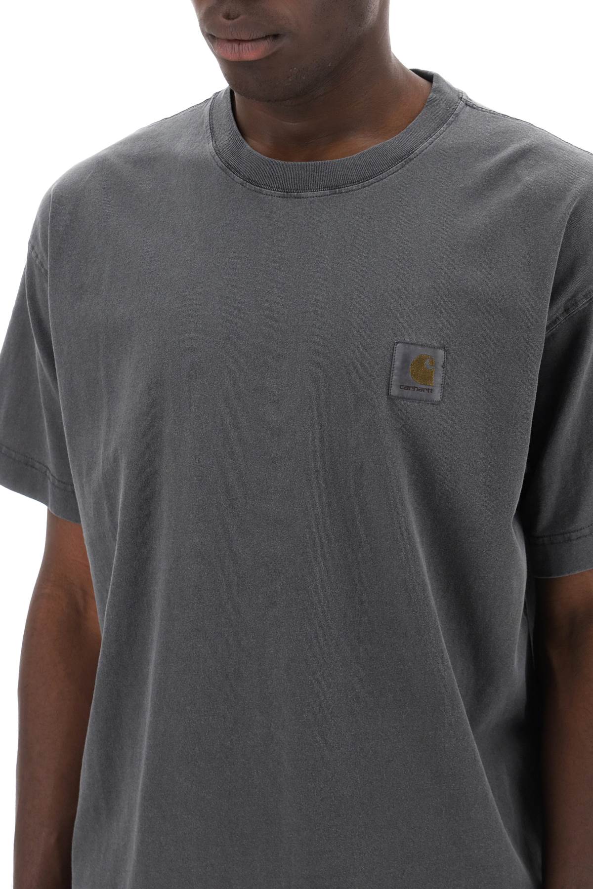 Shop Carhartt Nelson T-shirt In Charcoal