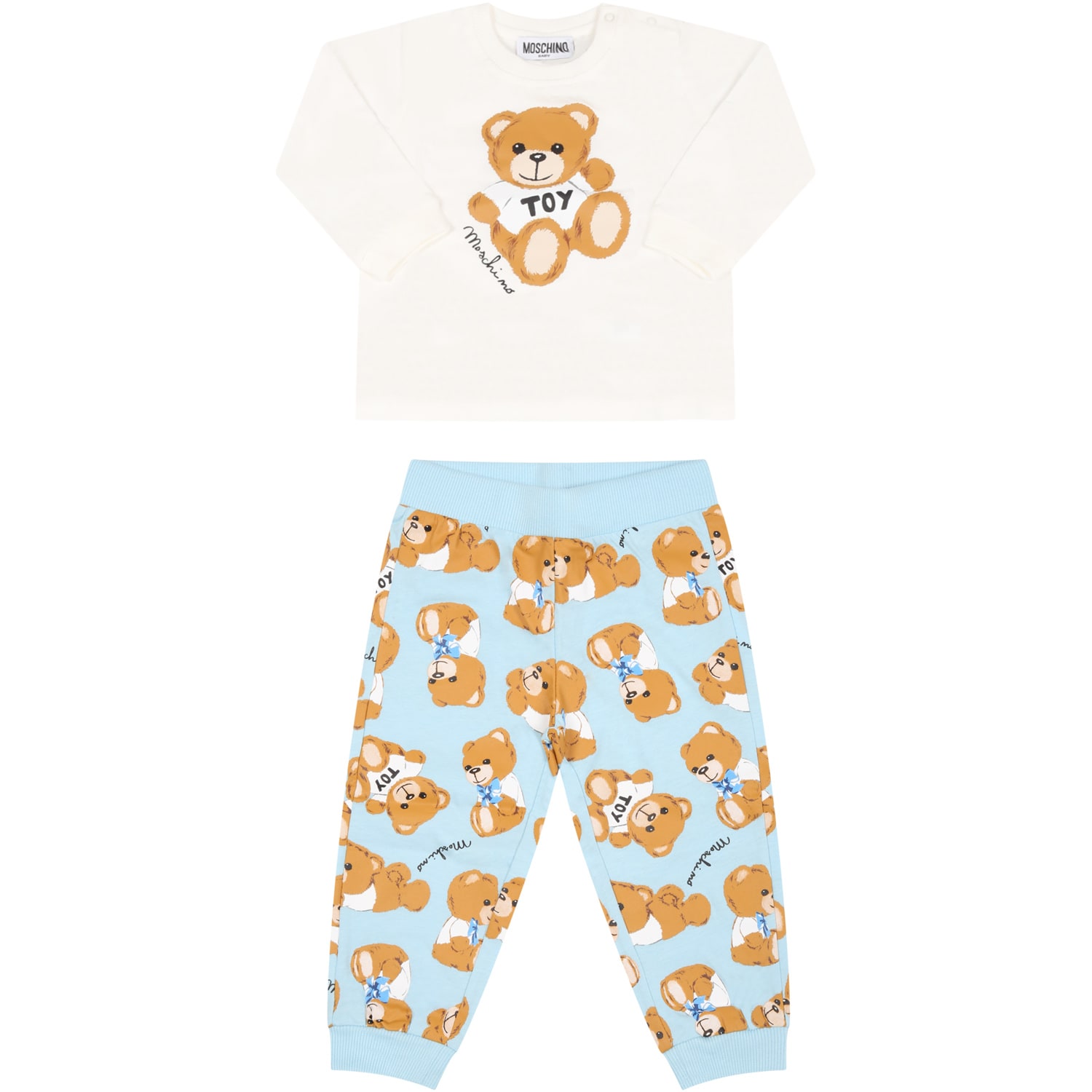 Moschino Multicolor Set For Baby Boy With Teddy Bears