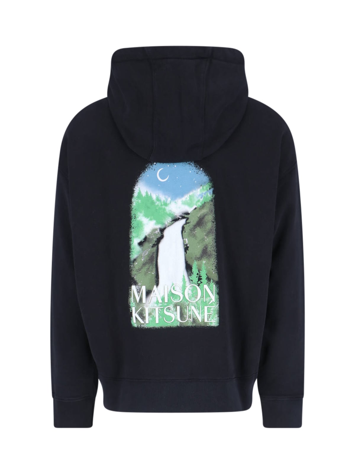 Maison Kitsuné Waterfall Hoodie In Blue