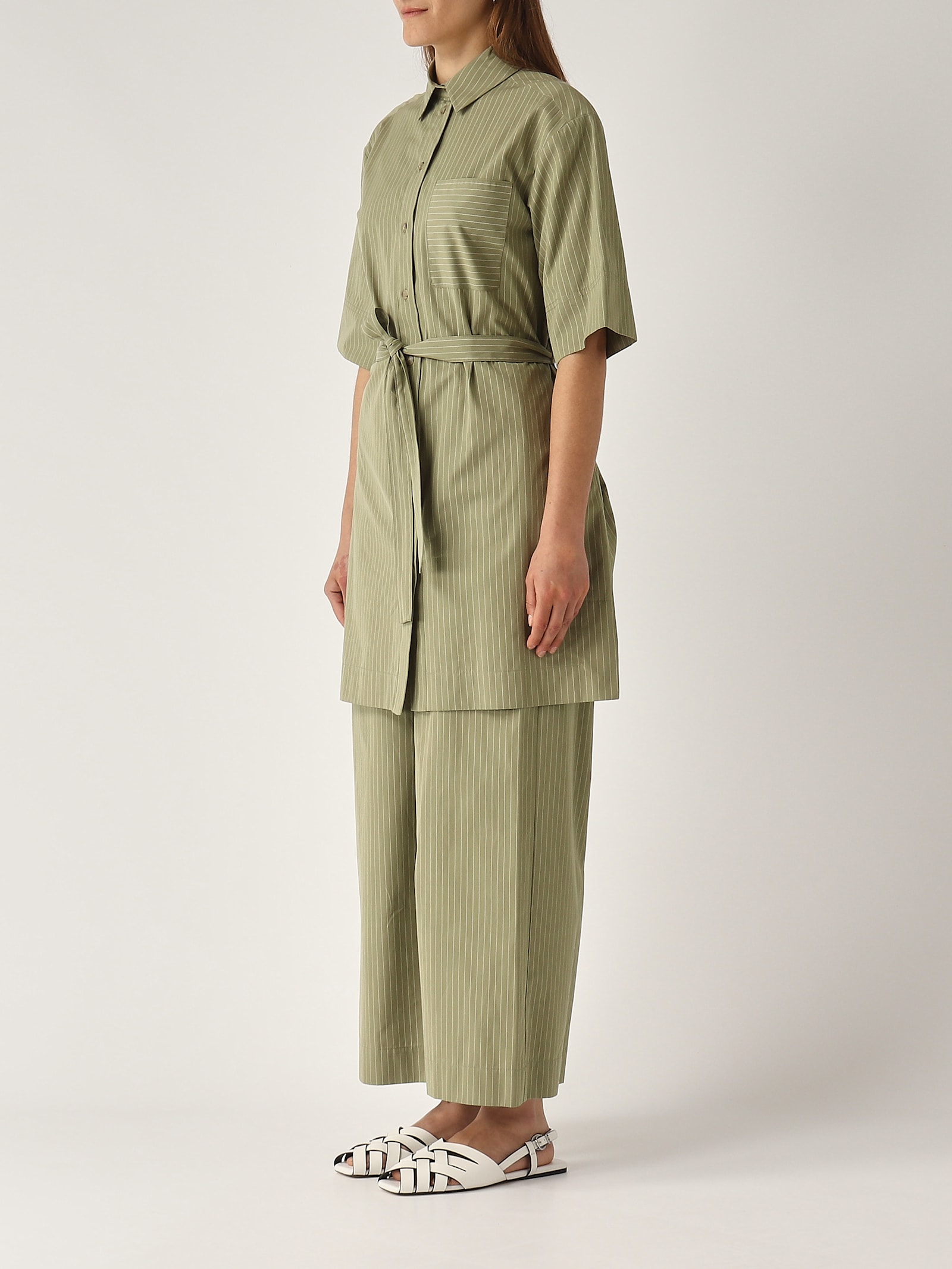 Max Mara Sospiro Blouse In Green