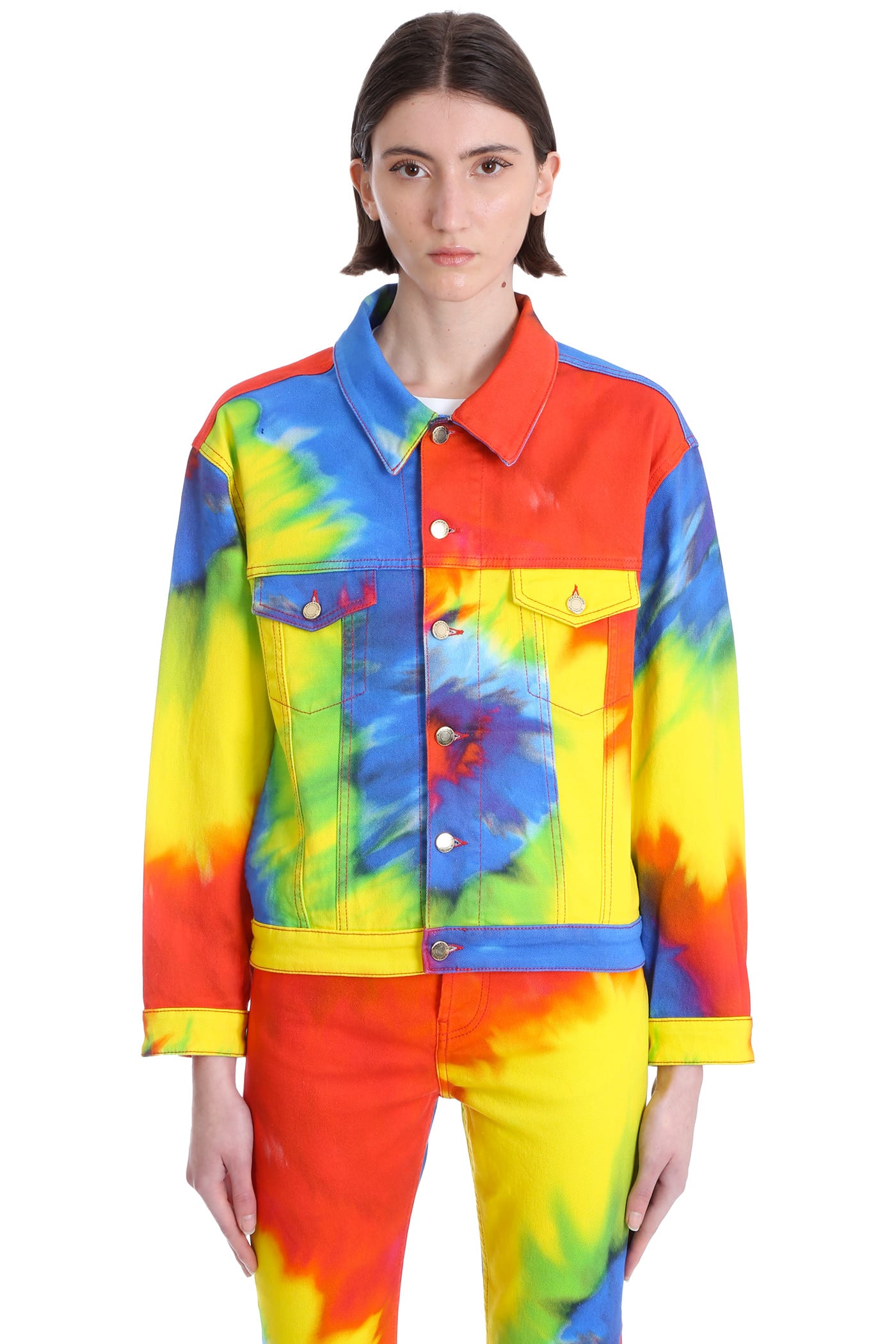 Alexandre Vauthier Casual Jacket In Multicolor Cotton