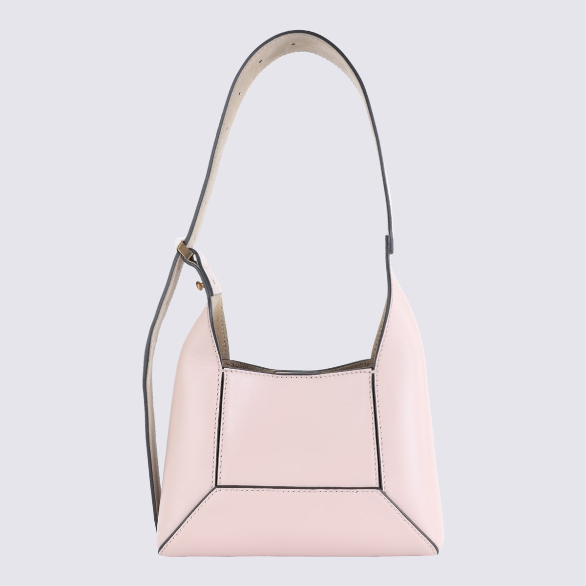 Jimmy Choo Beige Leather Shoulder Bag In Macaron/gold