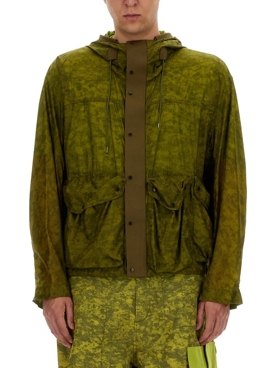 Shop Ten C Awake Ny X  Skye Ten Windbreaker Jacket In Green