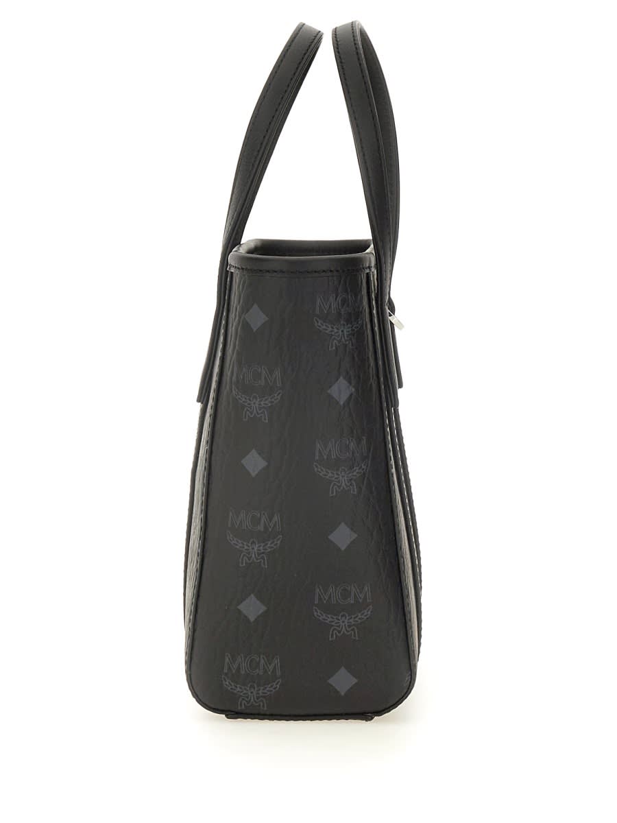 Mcm Toni Mini Shopper Bag In Black
