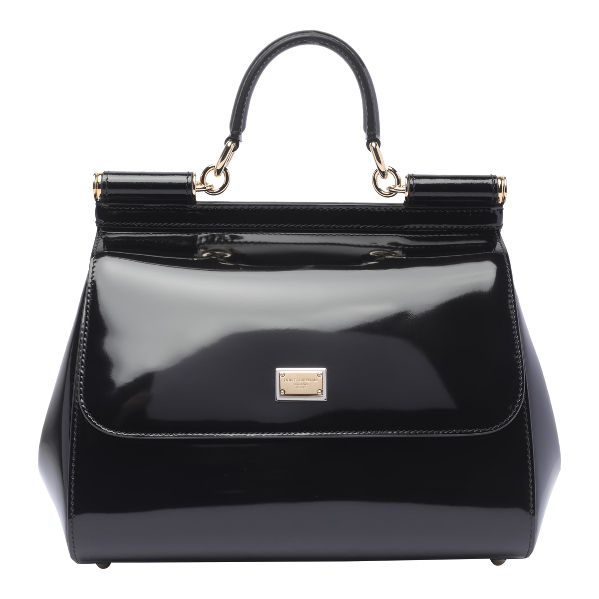 Shop Dolce & Gabbana Kim Dolce&gabbana Large Sicily Handbag In Nero