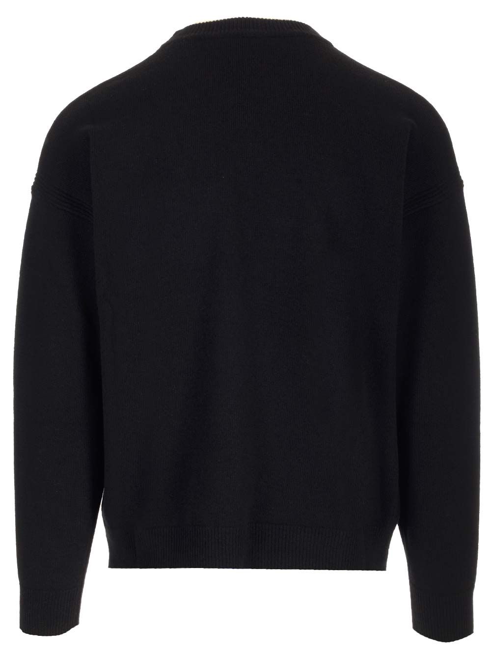 Shop Maison Kitsuné Wool Sweater In Black