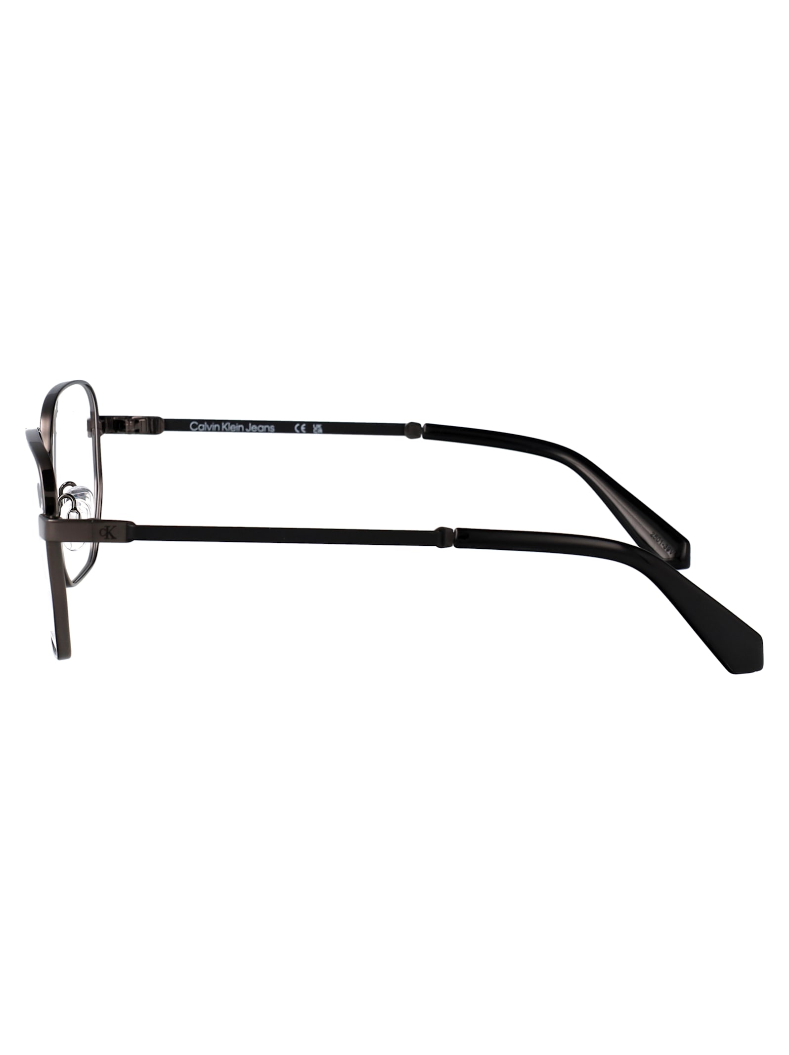 Calvin Klein Jeans Est.1978 Calvin Klein Jeans Dark Ruthenium Metal Glasses In Gray
