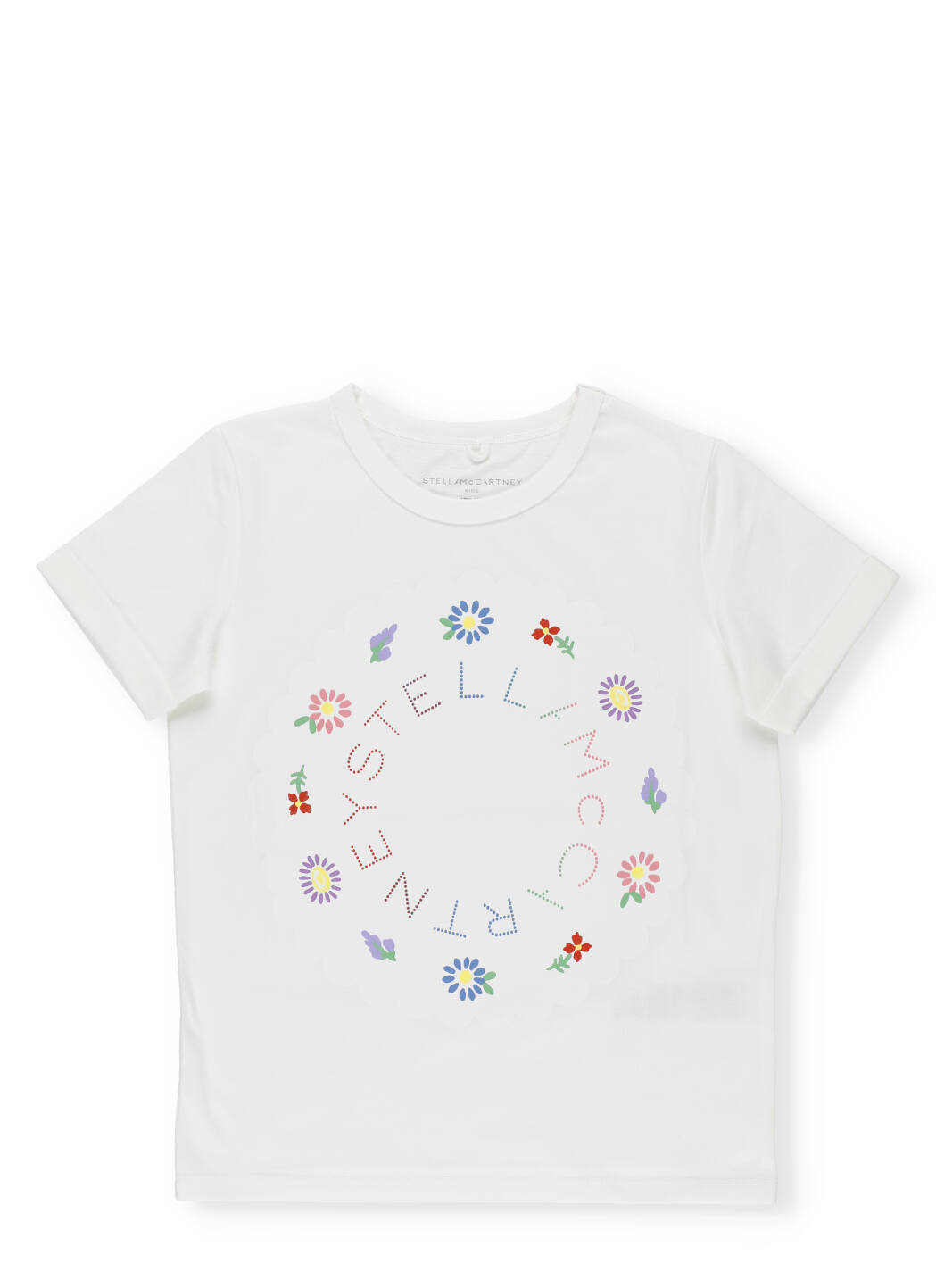 Stella McCartney T-shirt With Logo And Flowers