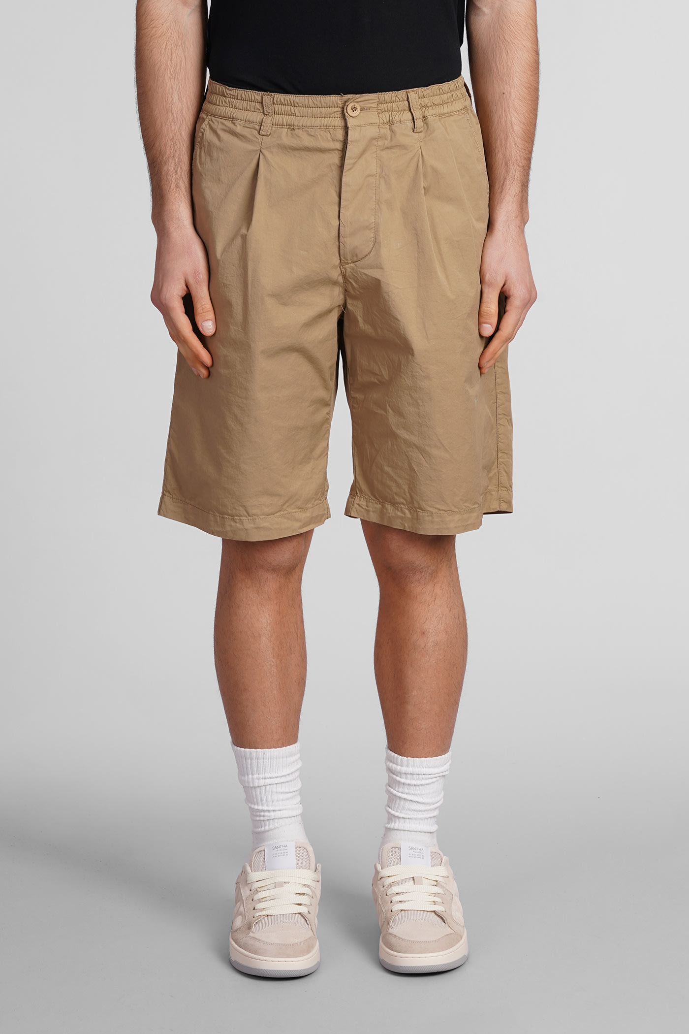 Harrison Shorts In Beige Cotton
