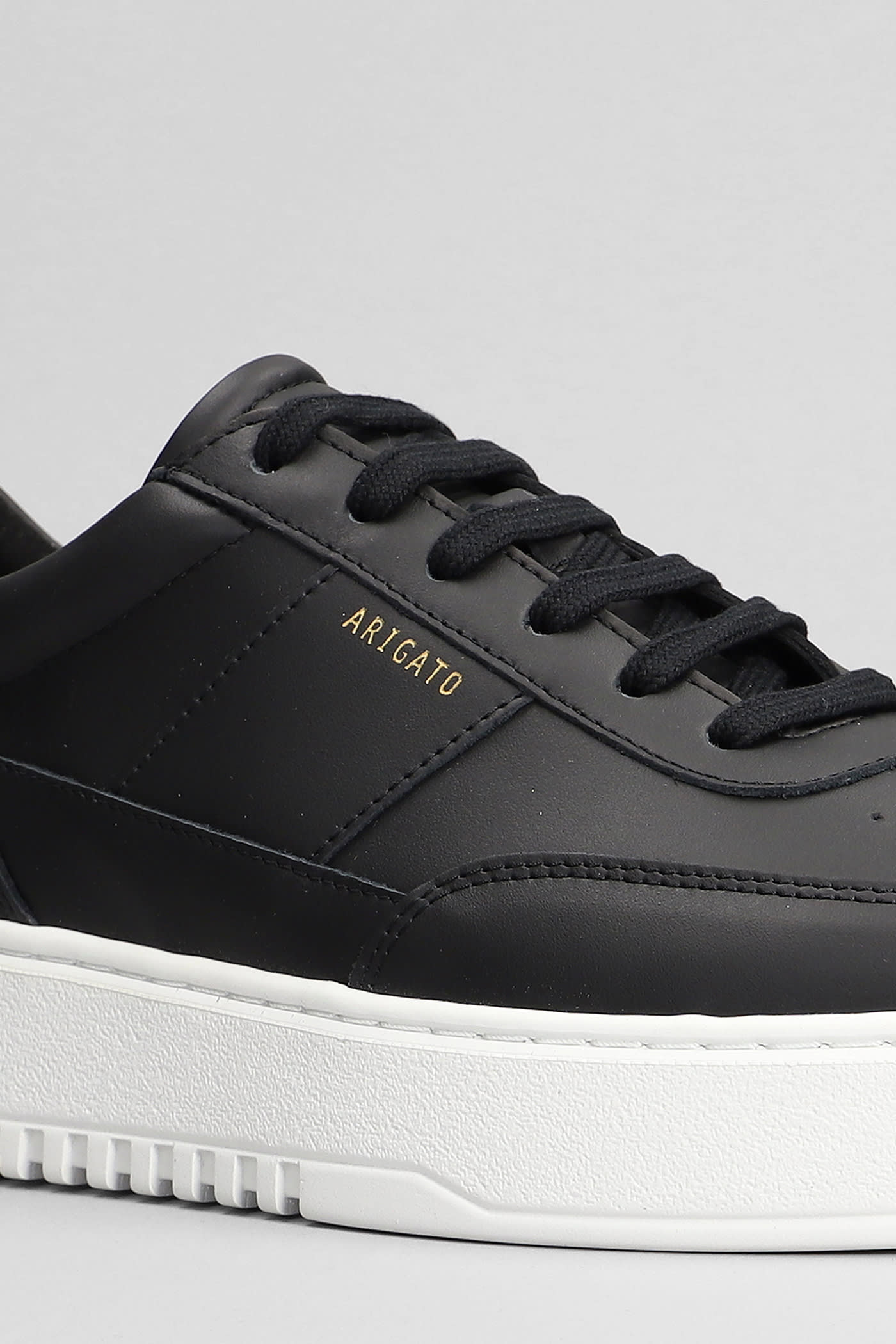 Shop Axel Arigato Orbit Sneakers In Black Leather