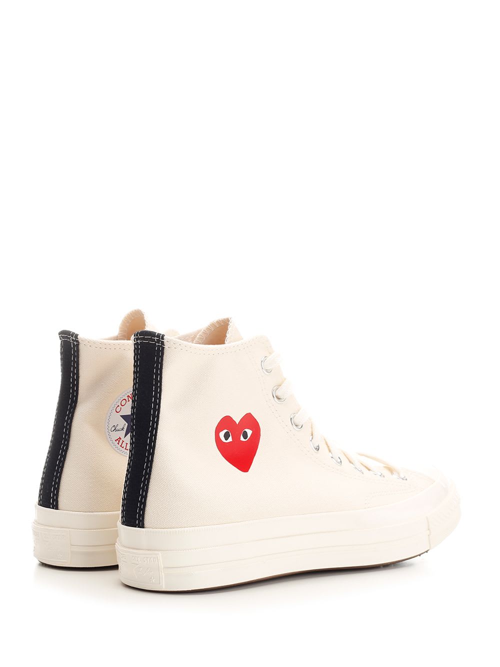 Comme Des Garçons Play Converse Chuck Taylor All Star In White