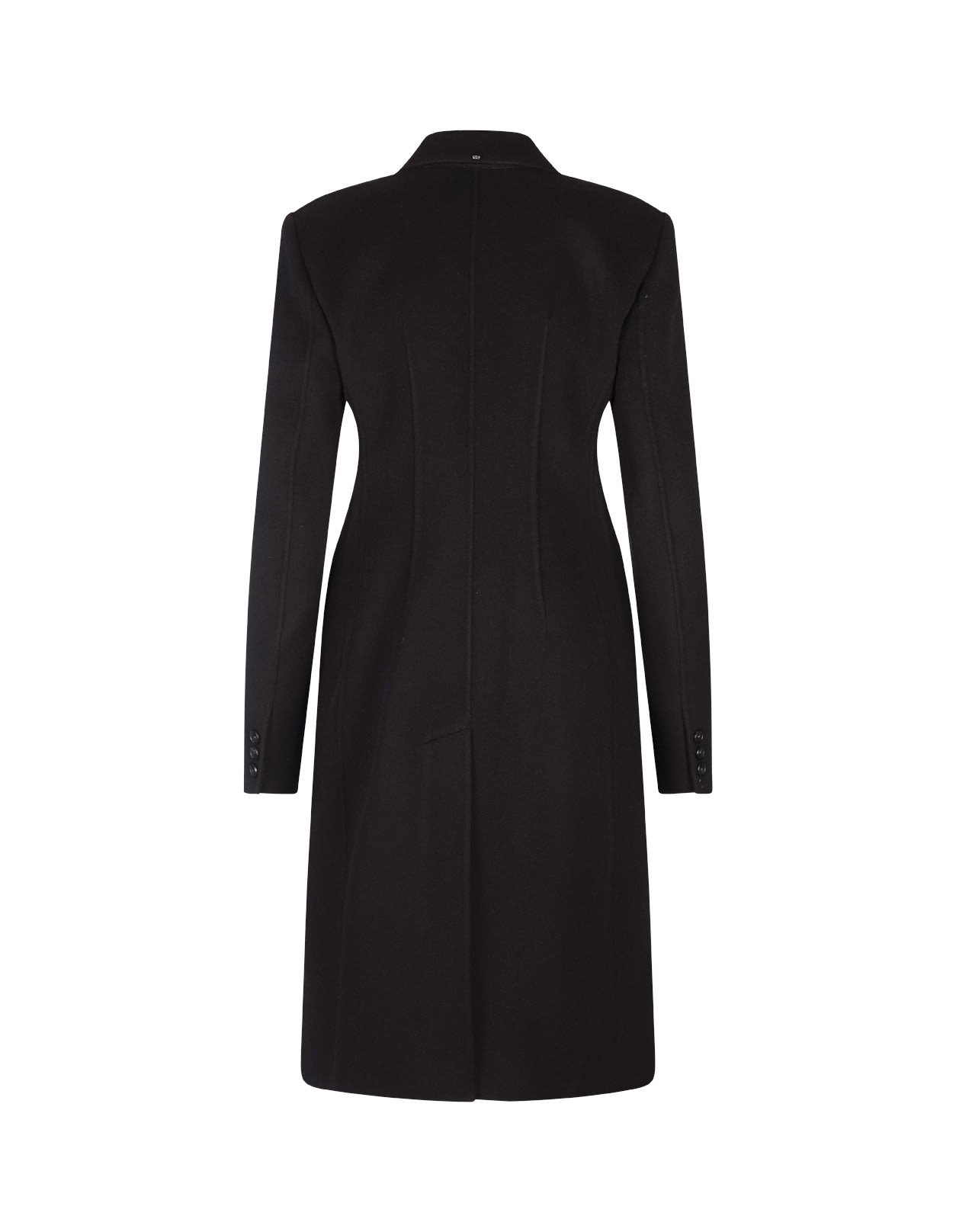 Shop Sportmax Black Morgana Coat