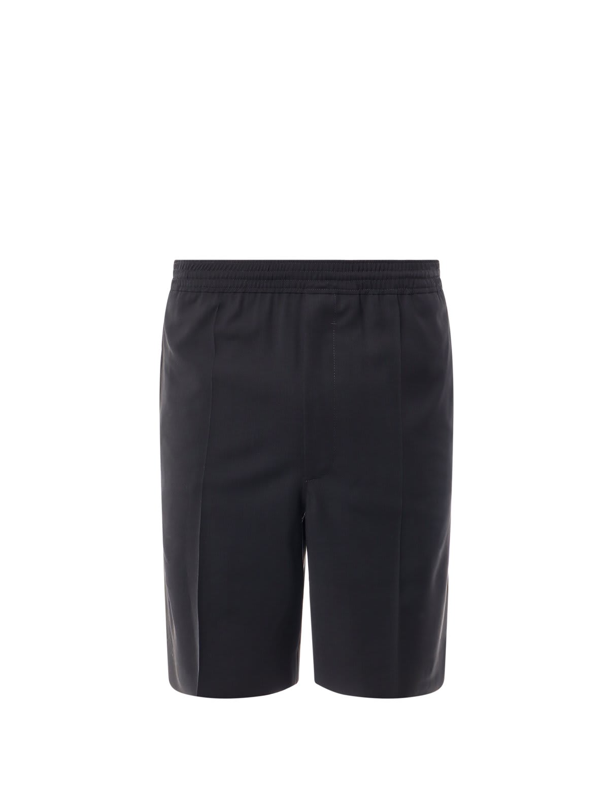 Shop Givenchy Elasticated Waist Bermuda Shorts In Black