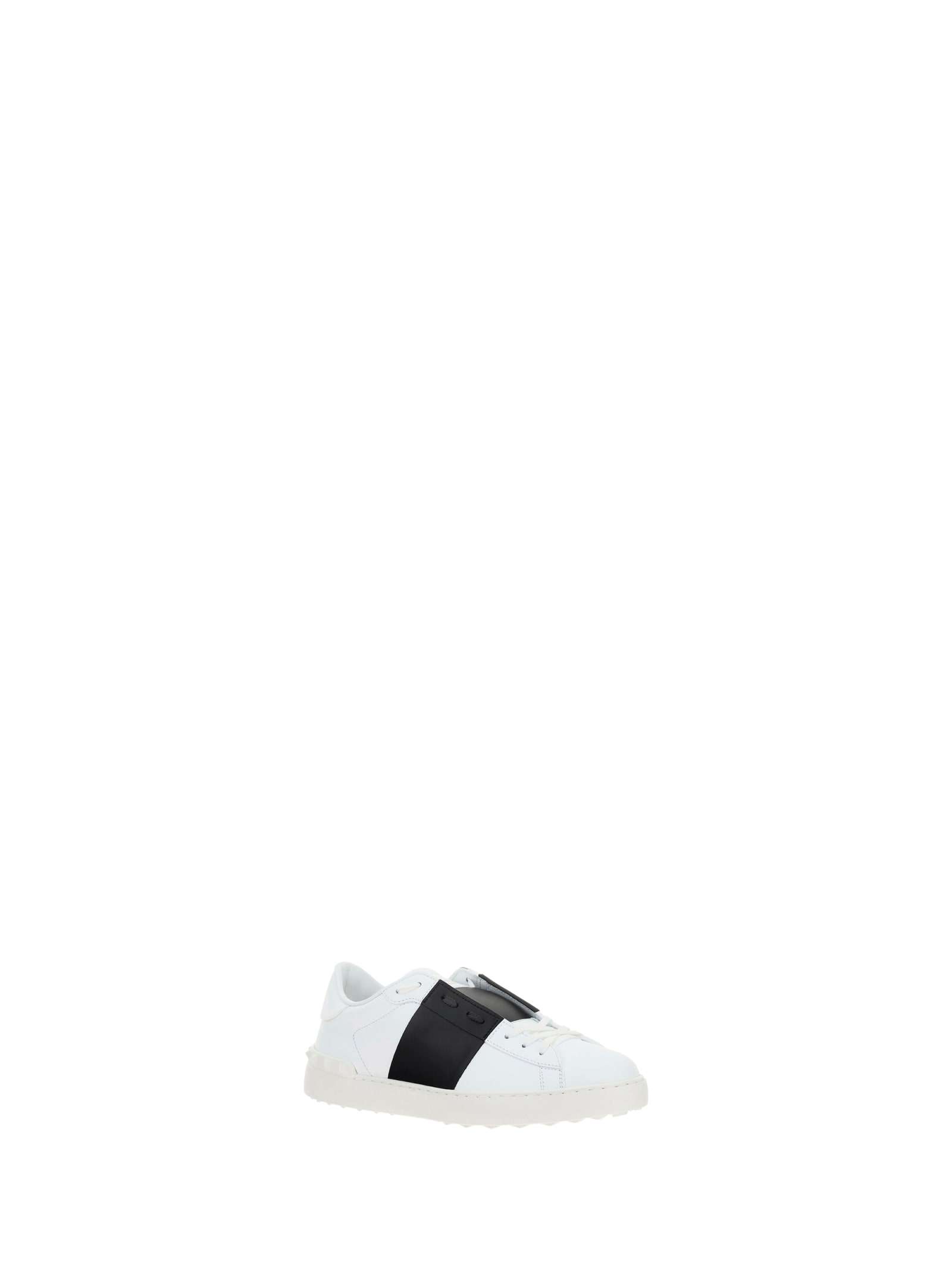 Shop Valentino Open Sneakers In Black