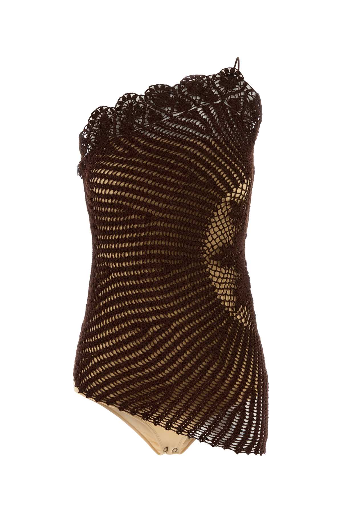 Magda Butrym Brown Crochet Top