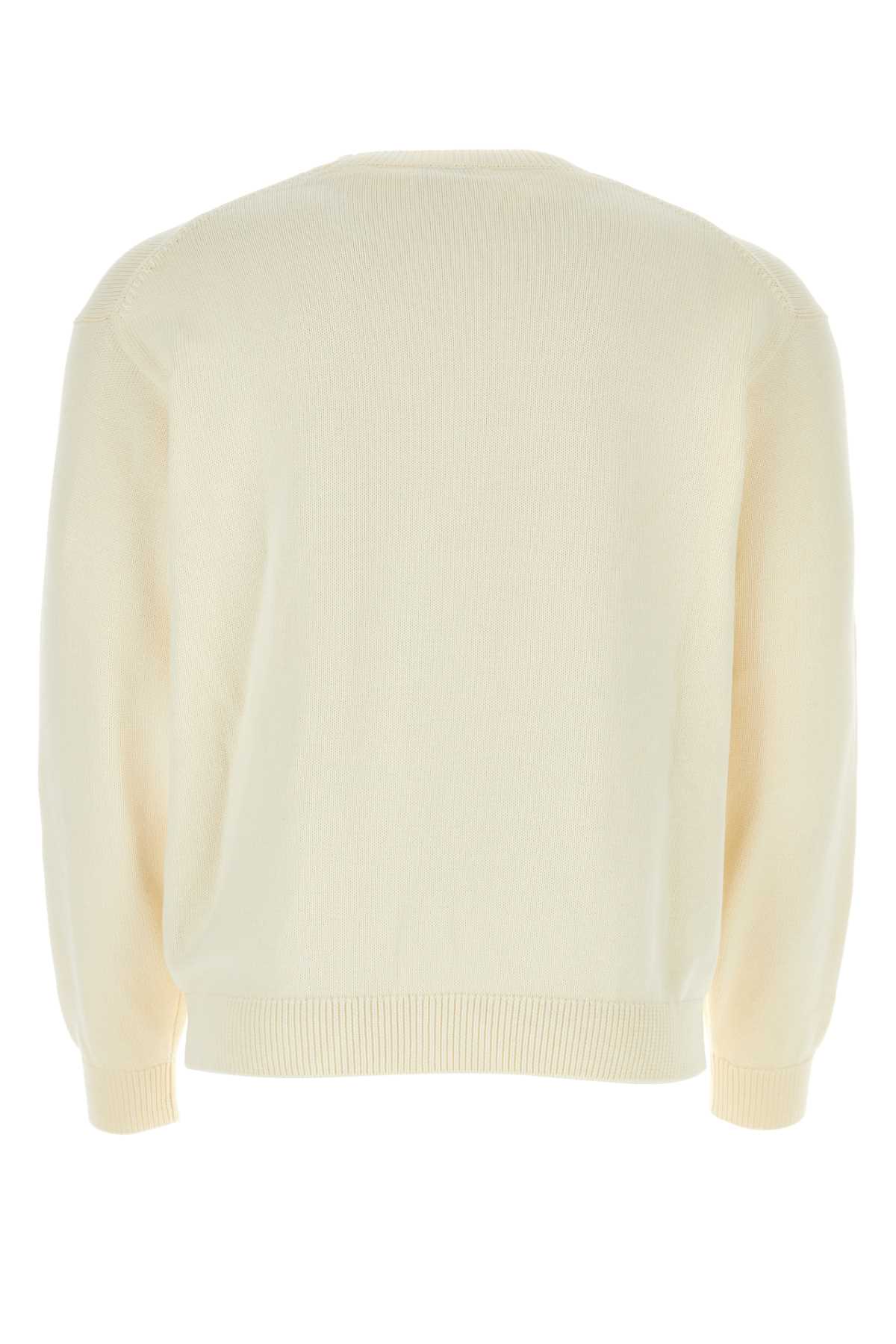Shop Kenzo Ivory Cotton Sweater In Offwhite