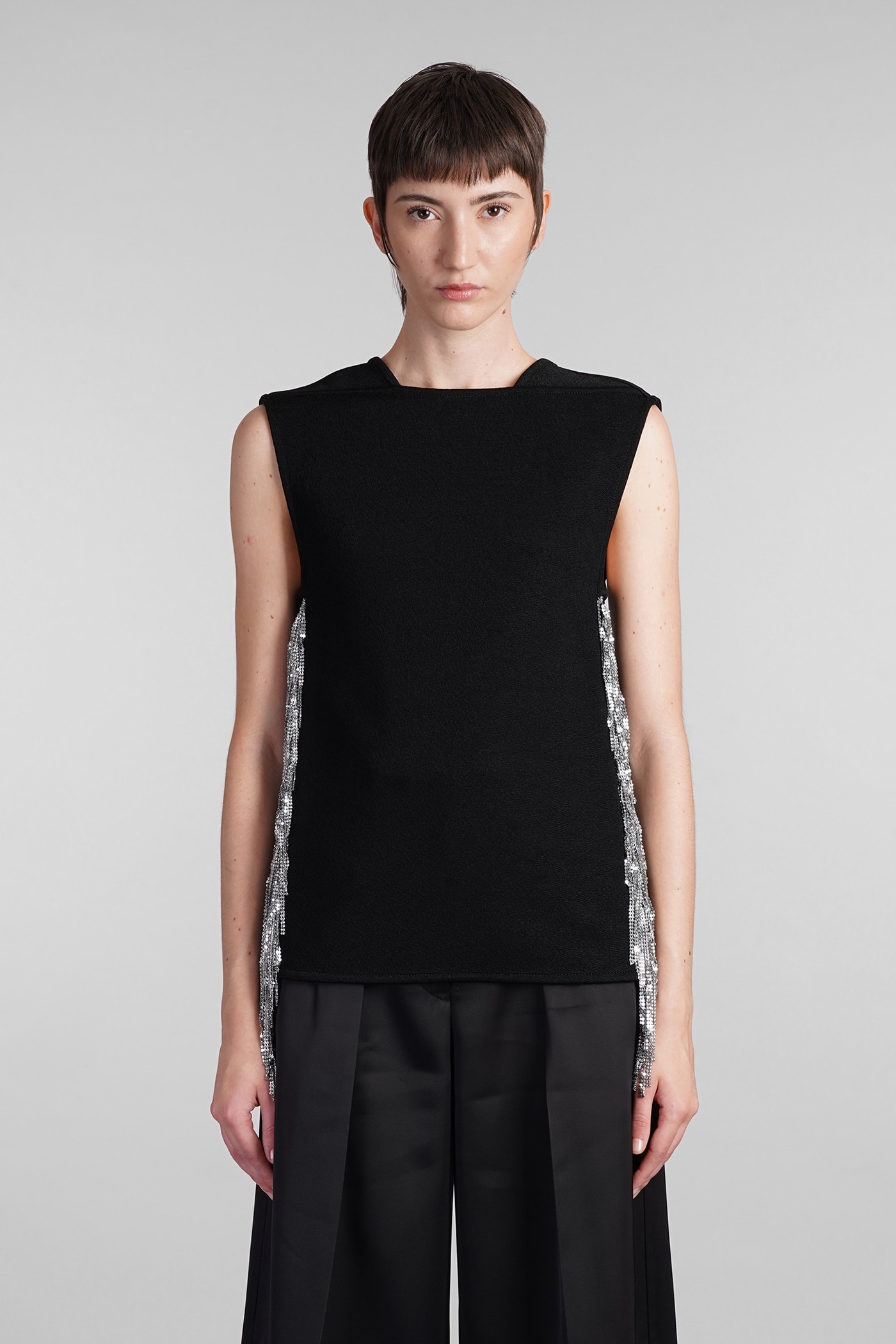 Jil Sander Topwear In Black Viscose