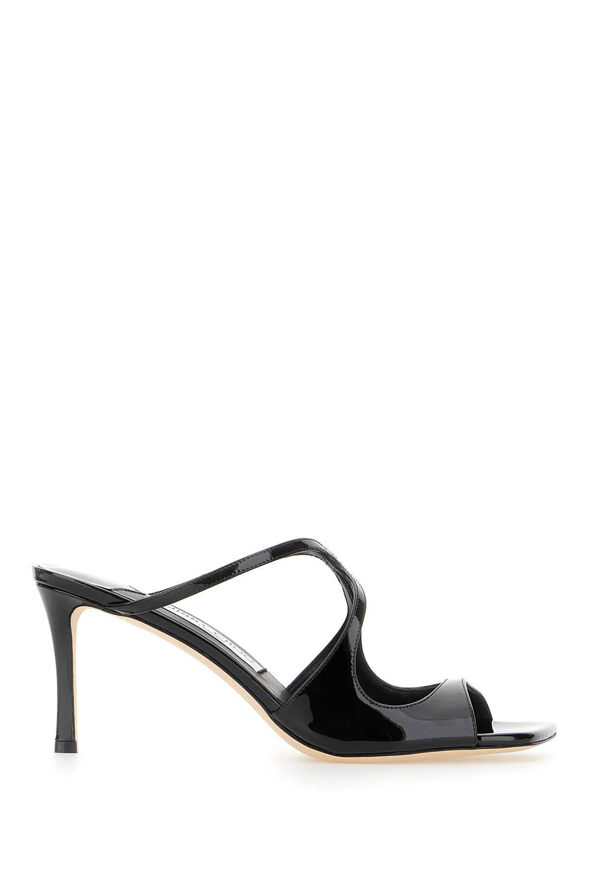 Jimmy Choo Black Leather Anise Mules