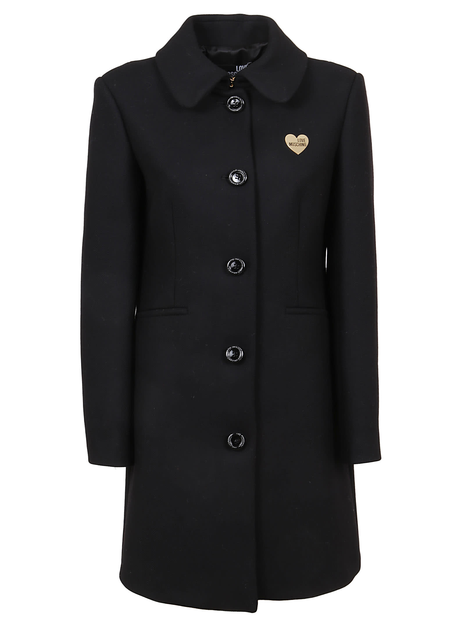 moschino black coat off 75% - online-sms.in