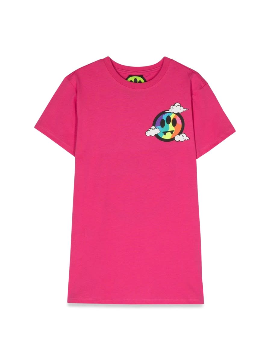 Barrow Kids' Jersey Dress In Red