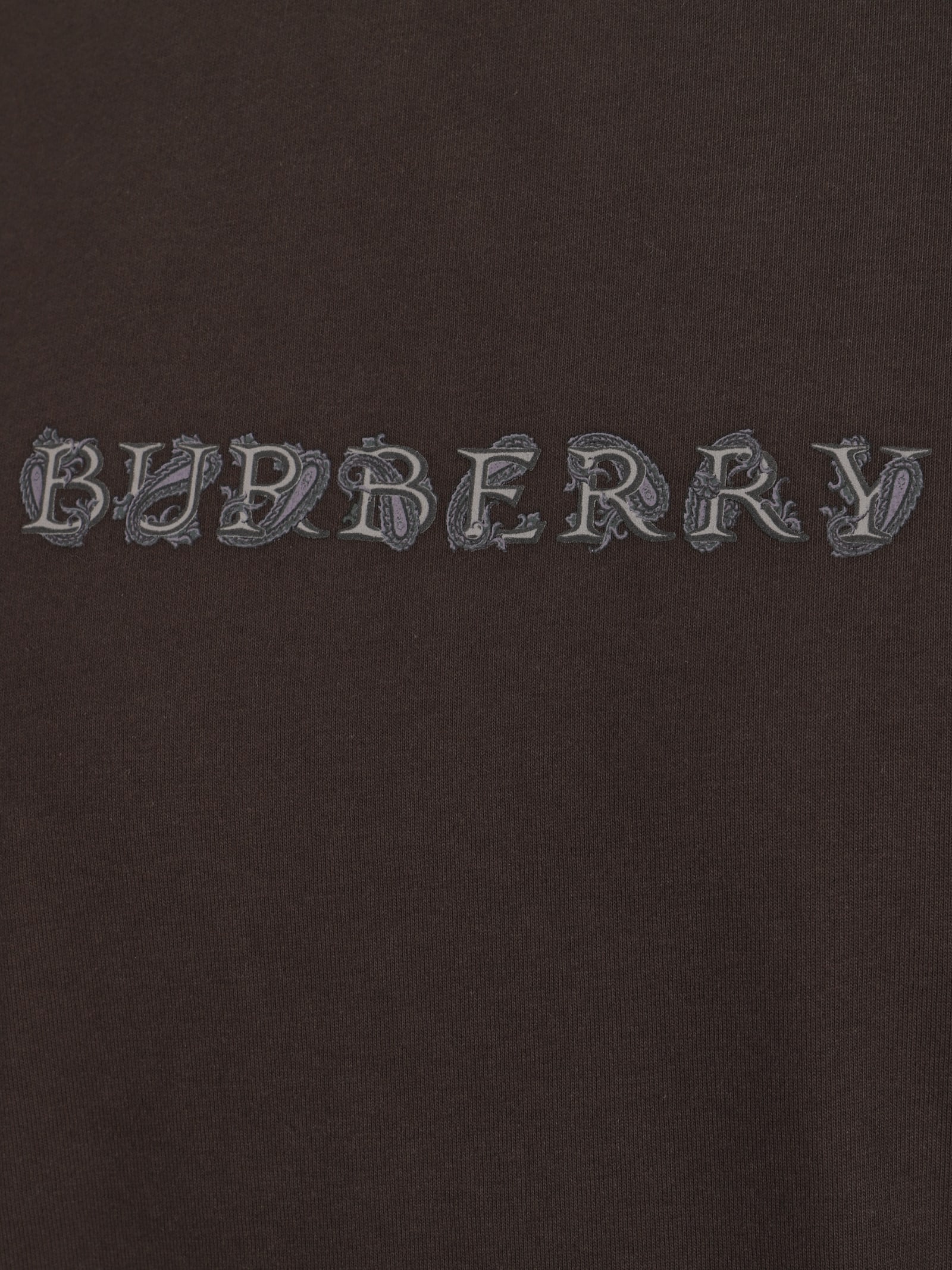 Shop Burberry T-shirt In Shadow