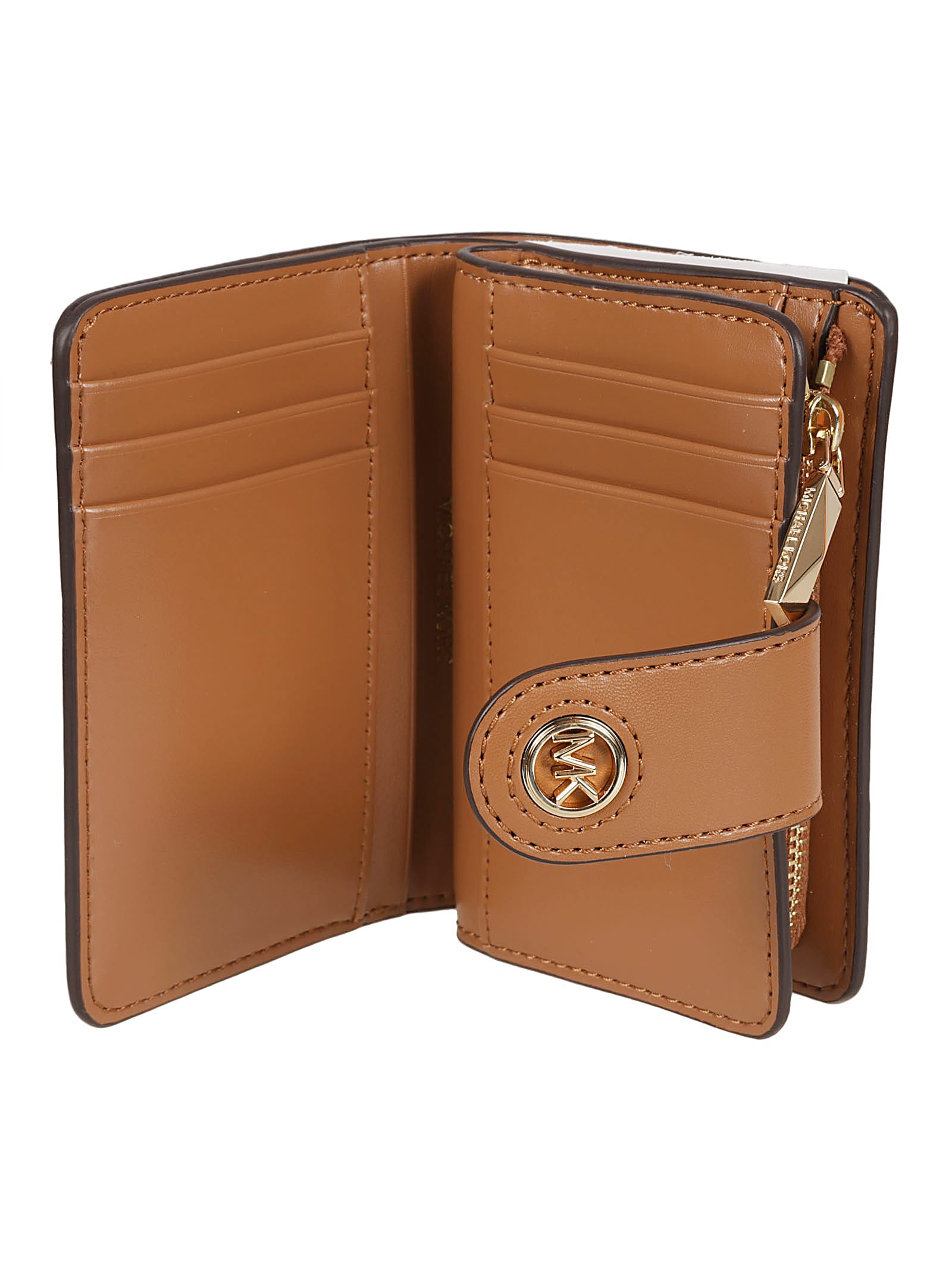 MICHAEL KORS LOGO BUTTONED CARD CASE
