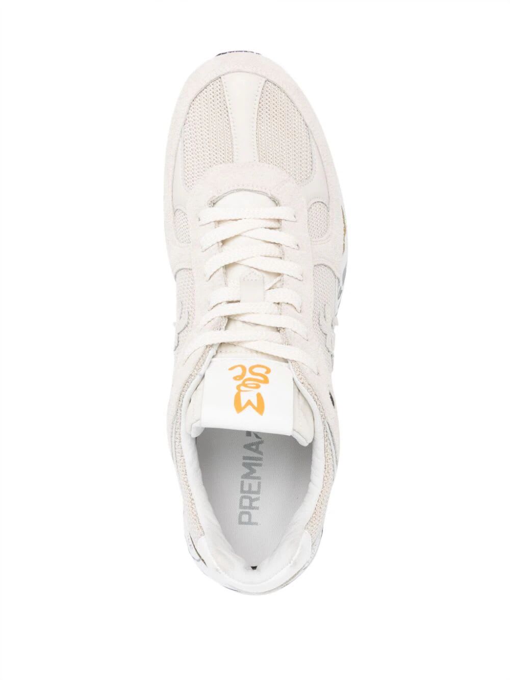 Shop Premiata Mase Sneakers In Beige White