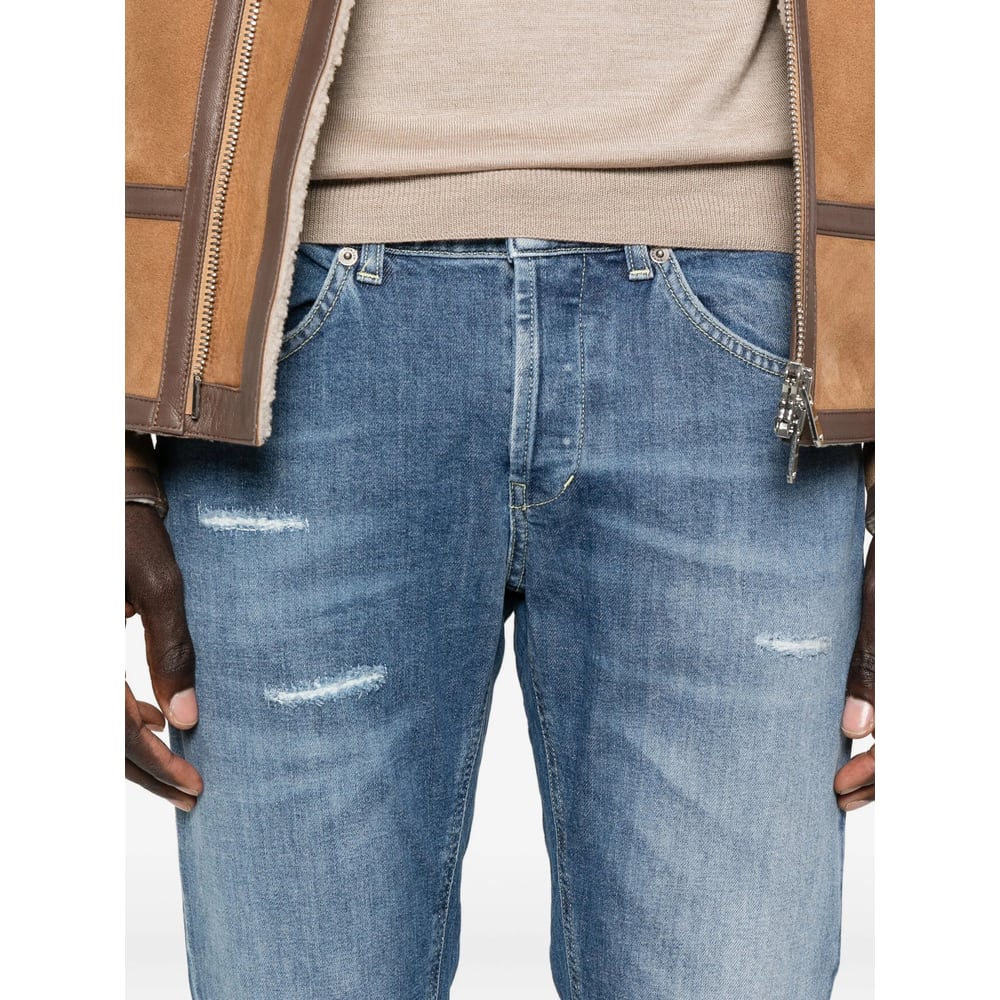 Dondup Distressed-effect Jeans In Blue