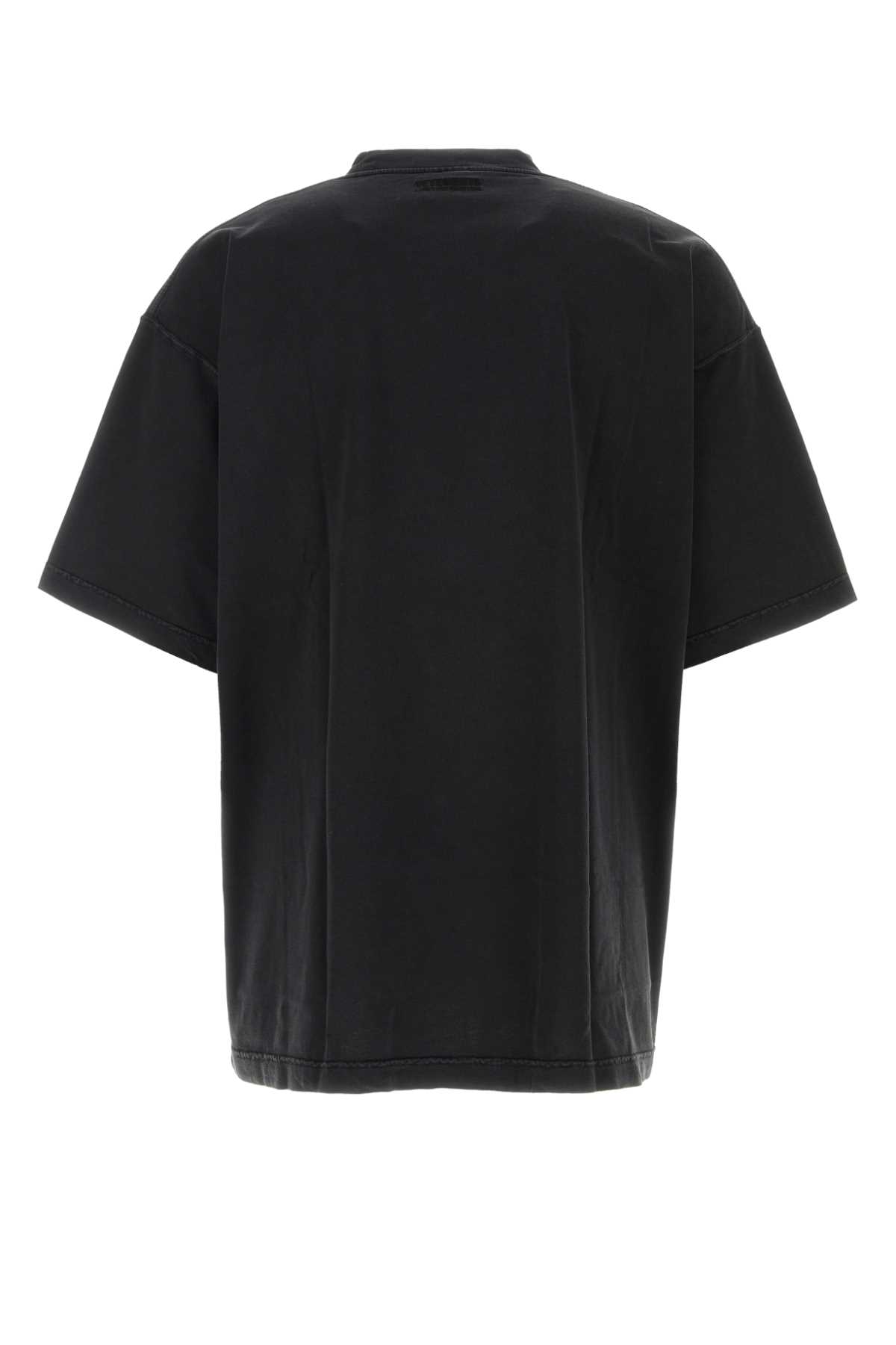 Shop Vetements Black Cotton Oversize T-shirt