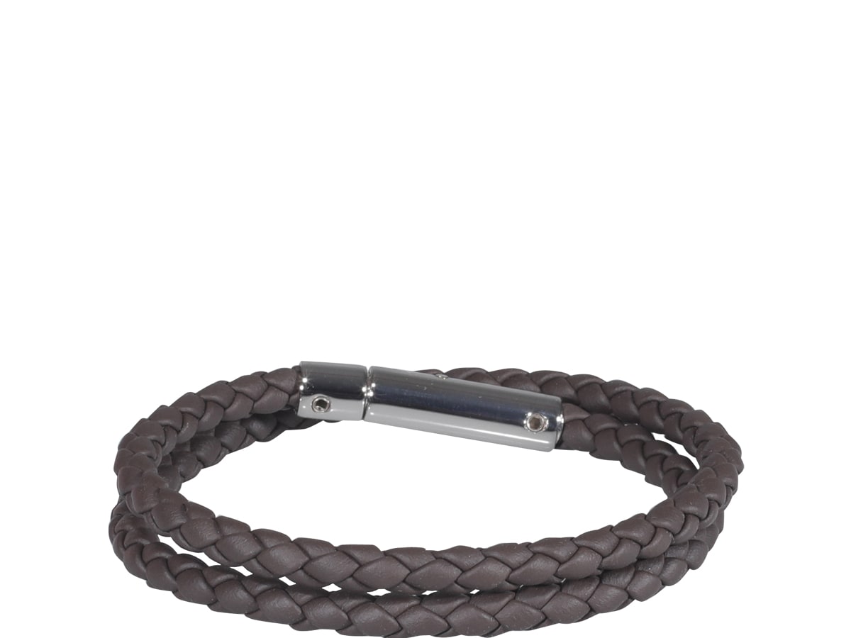 Tod's Mycolors Leather Bracelet In Black